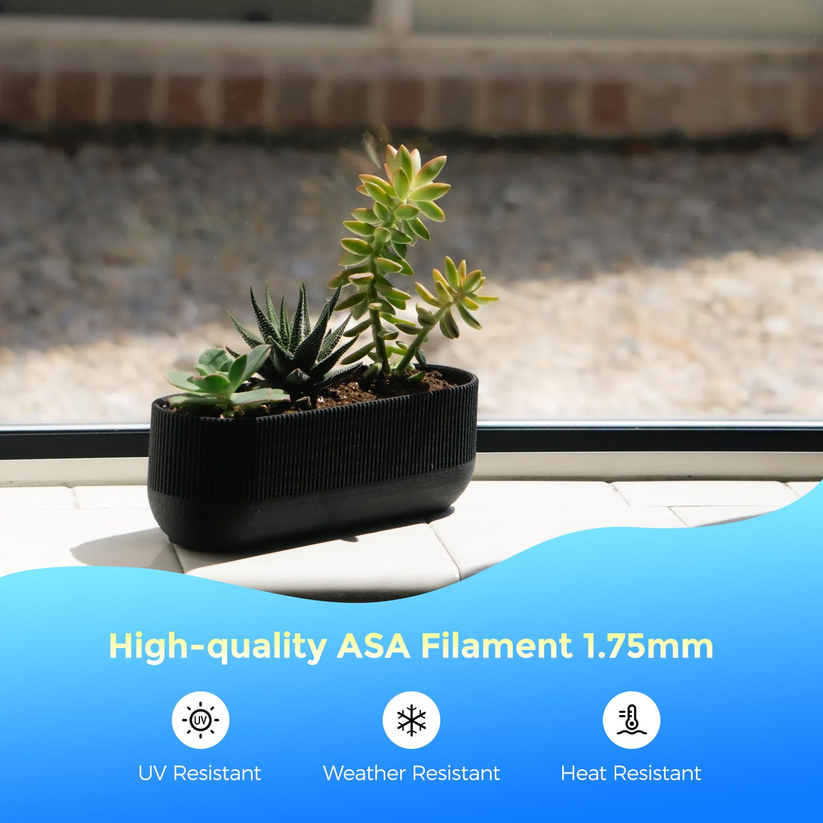 Creator Asa Filament 1.75Mm 3D Printer Filament 1Kg, Uv & Heat & Weather Resistant Asa 3D Printing Filament, Perfect For Printin