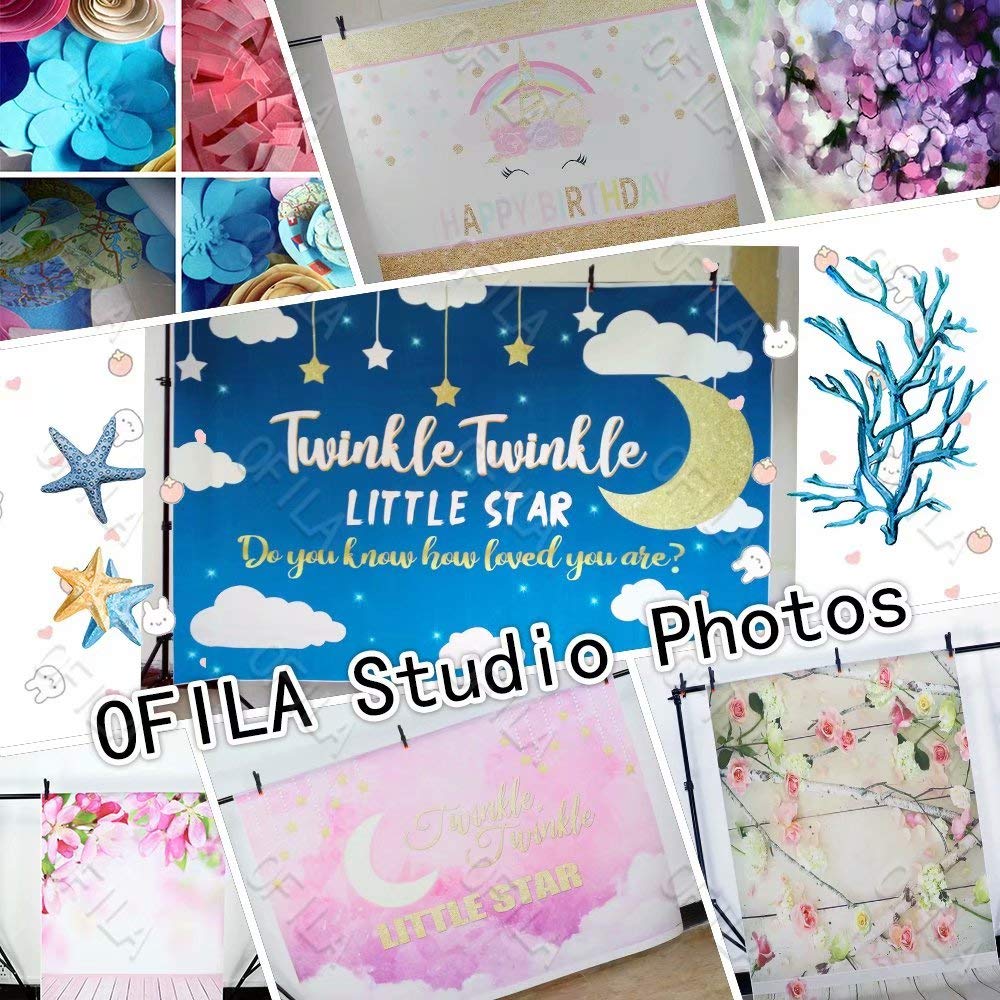 Ofila Wood Backdrop For Photography 7X5Ft Vinyl Brown Wood Backdrop Rustic Wooden Wall Backdrop Country Wood Photo Backdrop Birt