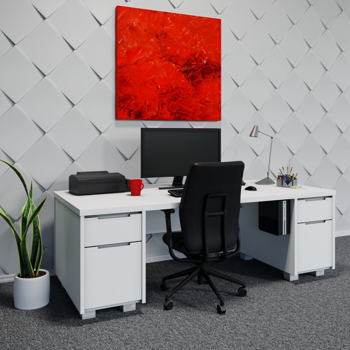 Pc Wall Mount 154 (Single) | 11H X 5W X 12D | Wall Mount For Personal Computers | Usa Made | Oeveo