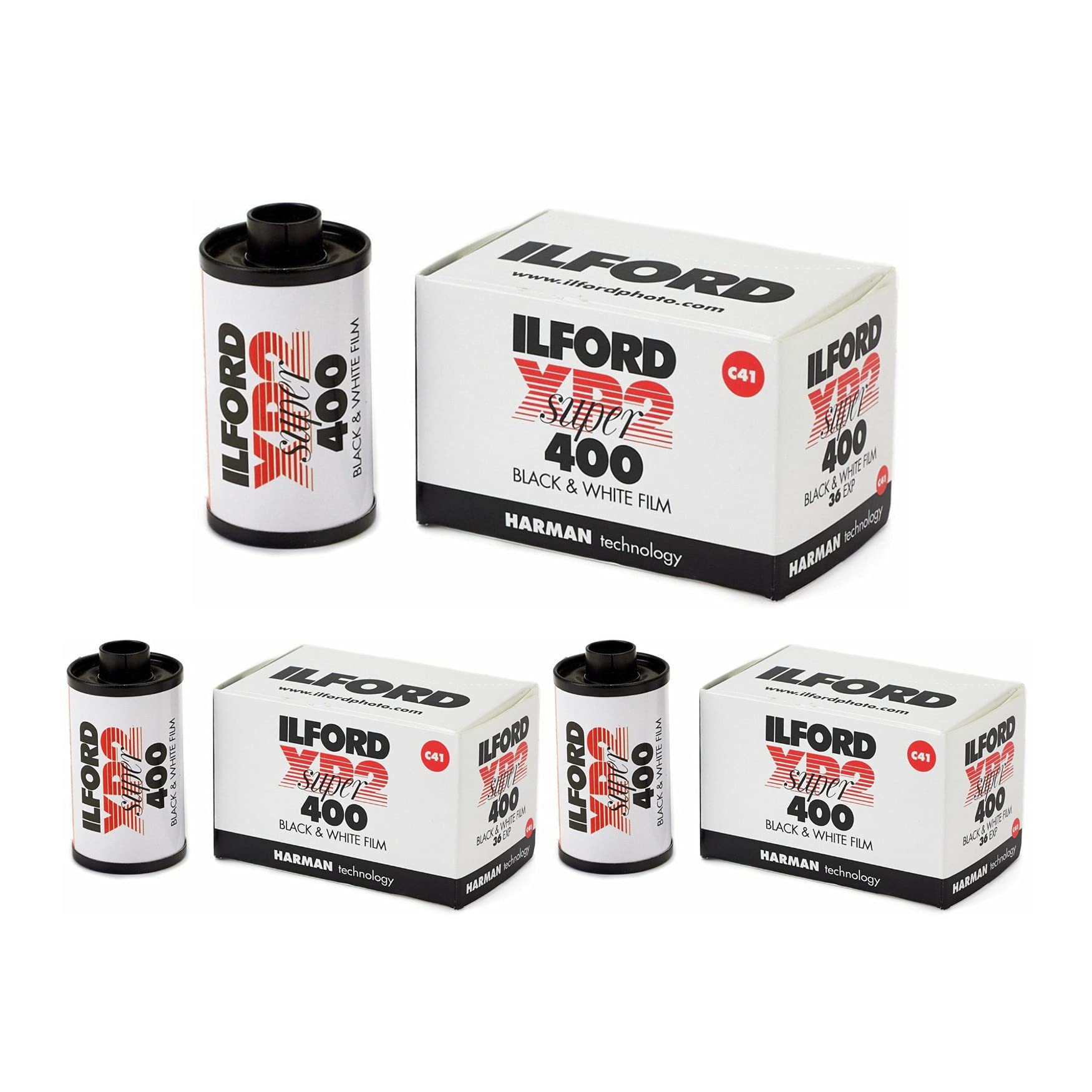 Ilford Black & White (3 Pack) Xp 2 Super 400 135 36 Film
