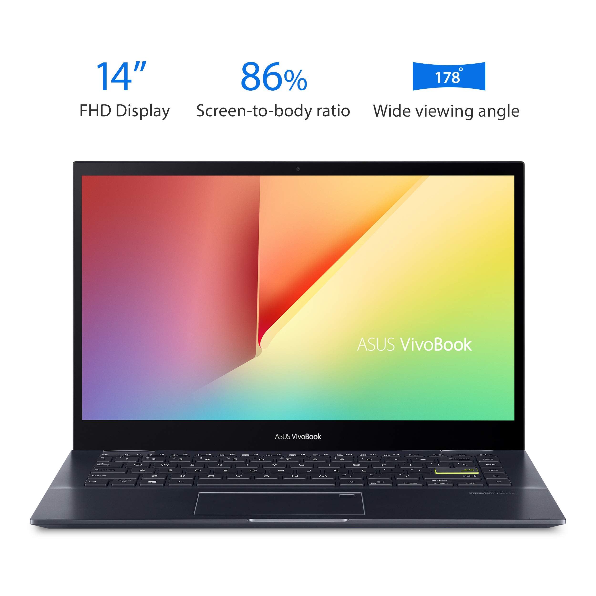 Asus Vivobook Flip 14 Thin And Light 2-In-1 Laptop, 14    Fhd Touch Display, Amd Ryzen 5 5500U, 8Gb Ram, 512Gb Ssd, Stylus, Fing