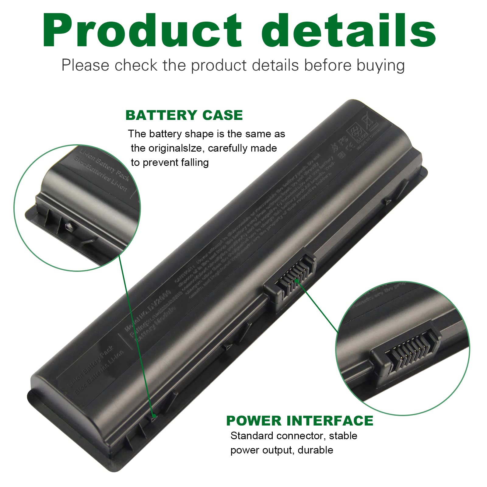 Fancy Buying New Dv2000 Laptop Battery For Hp Pavilion Dv2100 Dv2500 Dv6000 Dv6700 Series P/N'S: 441425 001 446506 001 446507 00