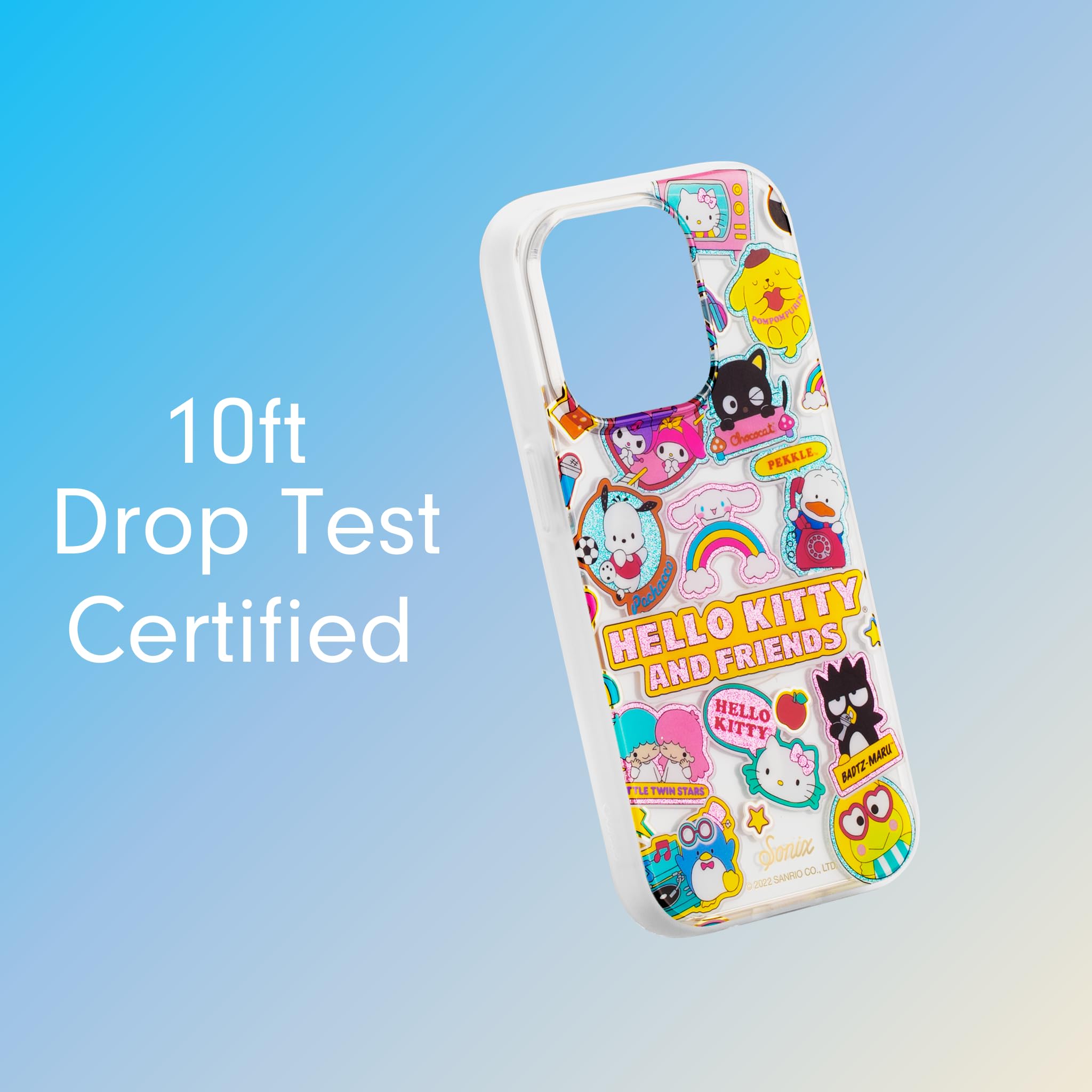 Sonix X Sanrio Case For Iphone 15 Pro | Compatible With Magsafe | 10Ft Drop Tested | Hello Kitty And Friends Stickers