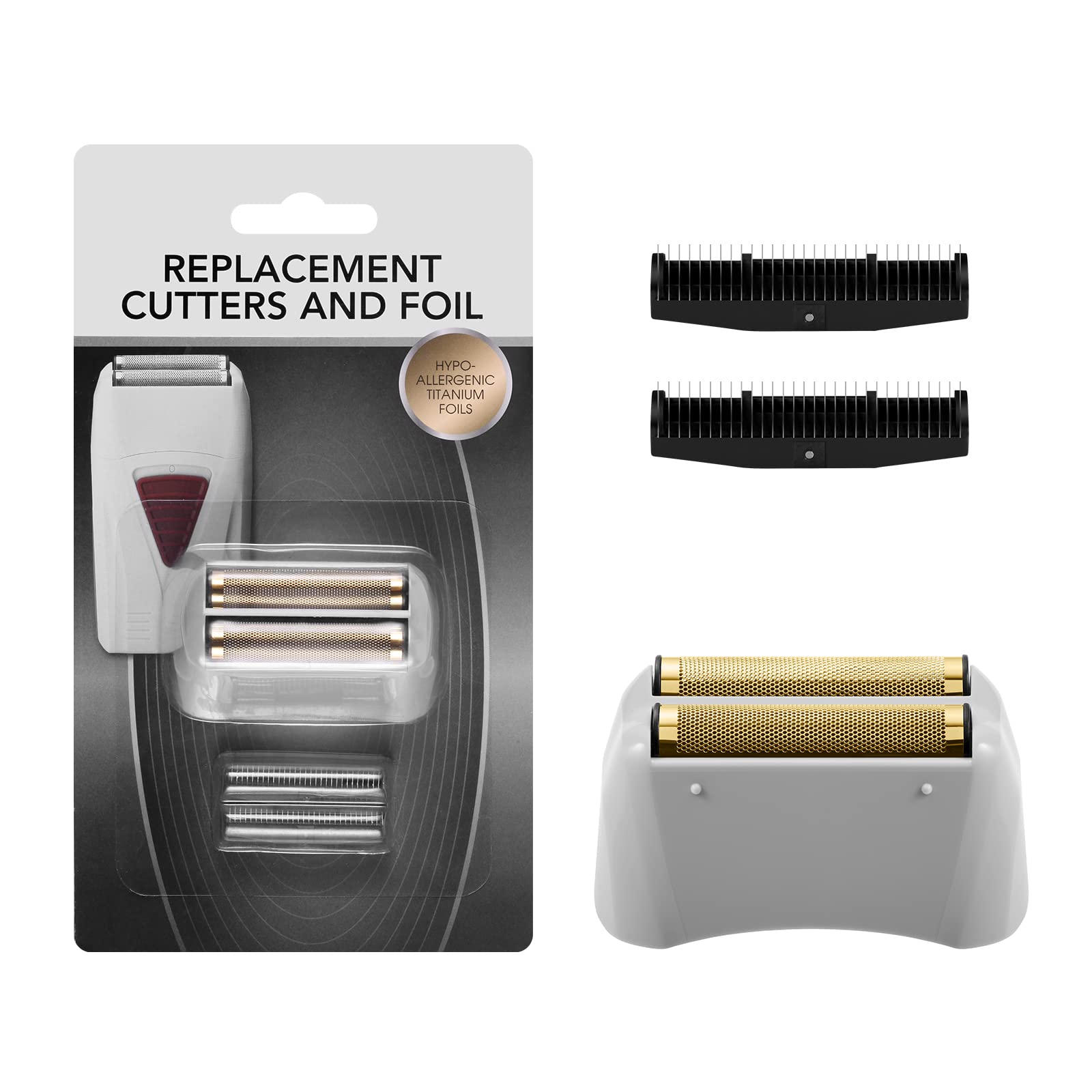 Pro Shaver Replacement Foil And Cutters Compatible With Andis Profoil Lithium Foil Shaver, Golden