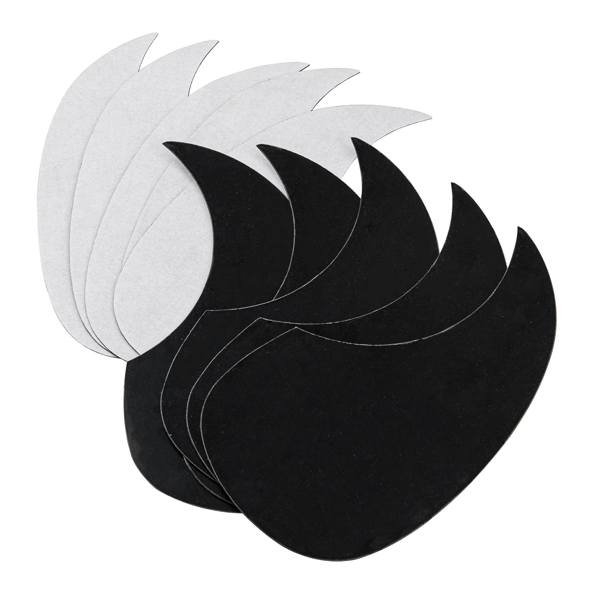 20Pcs Yootones Acoustic Guitar Pickguard Hummingbird Shaped & Water Shaped Compatible With Acoustic Guitar (Black)