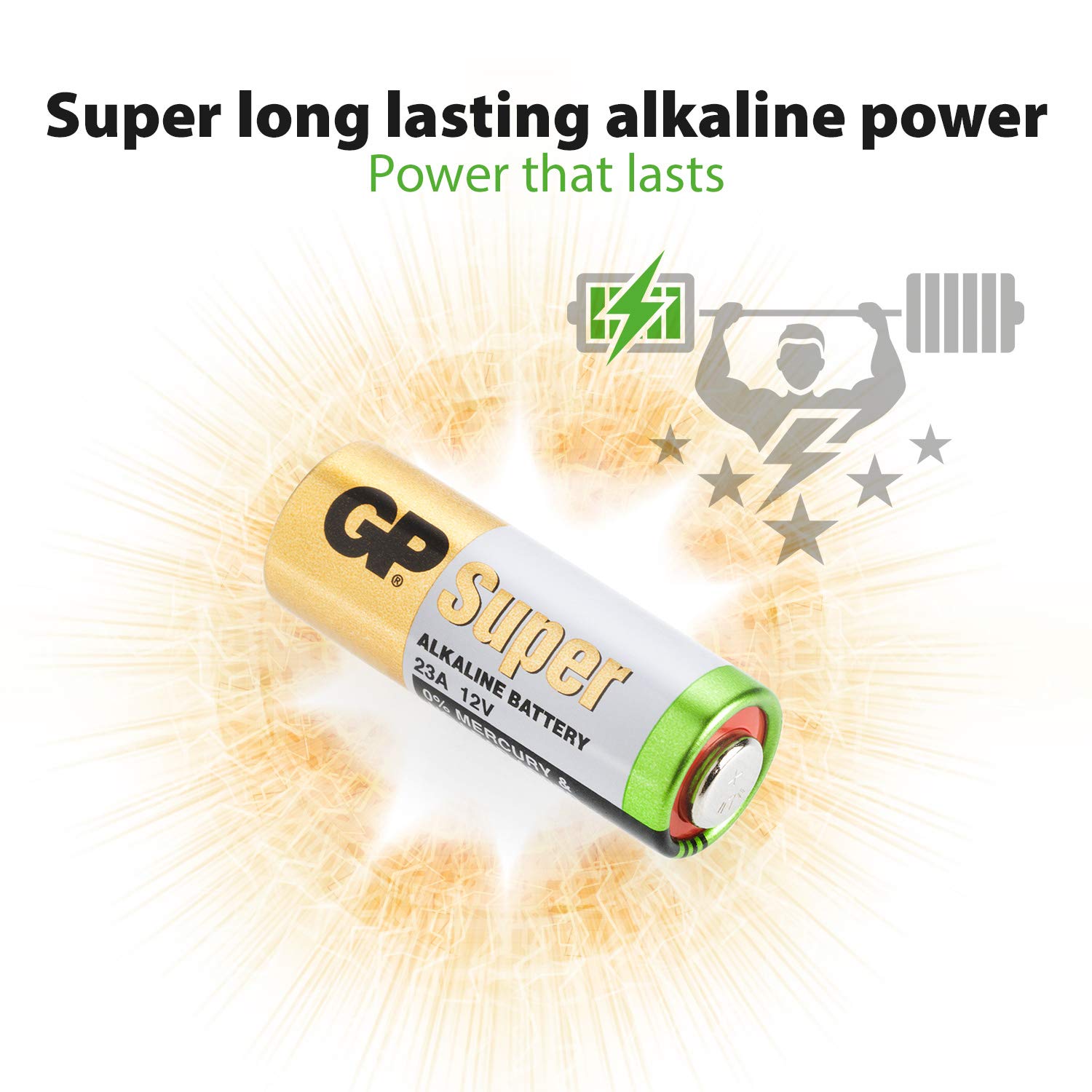 Gp Batteries 23A 12 V High Voltage Alkaline Battery