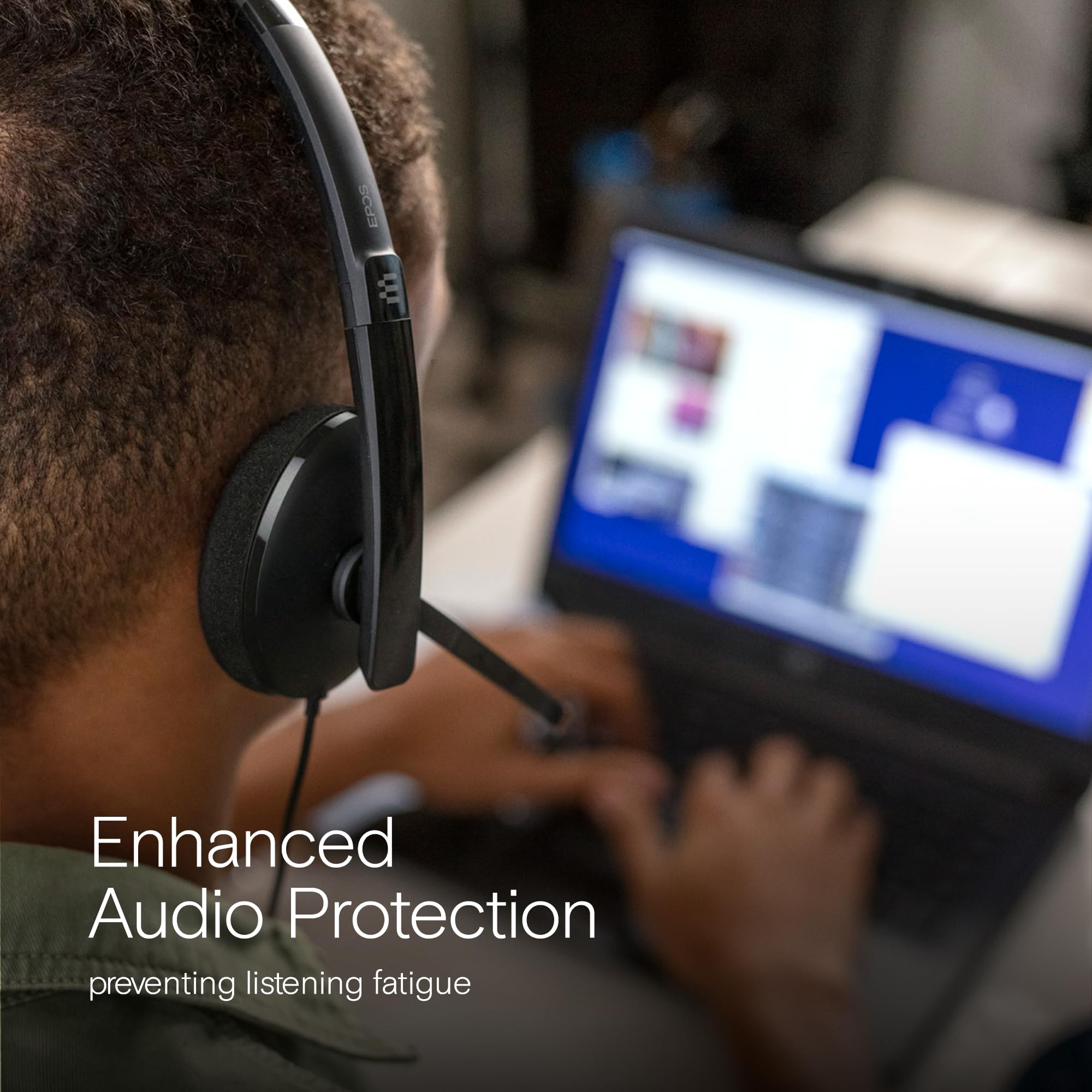 Epos Adapt 160 Usb Ii - Wired, Double-Sided, Uc Optimized Headset With Usb Connectivity - Superior Stereo Sound - Enhanced Comfo