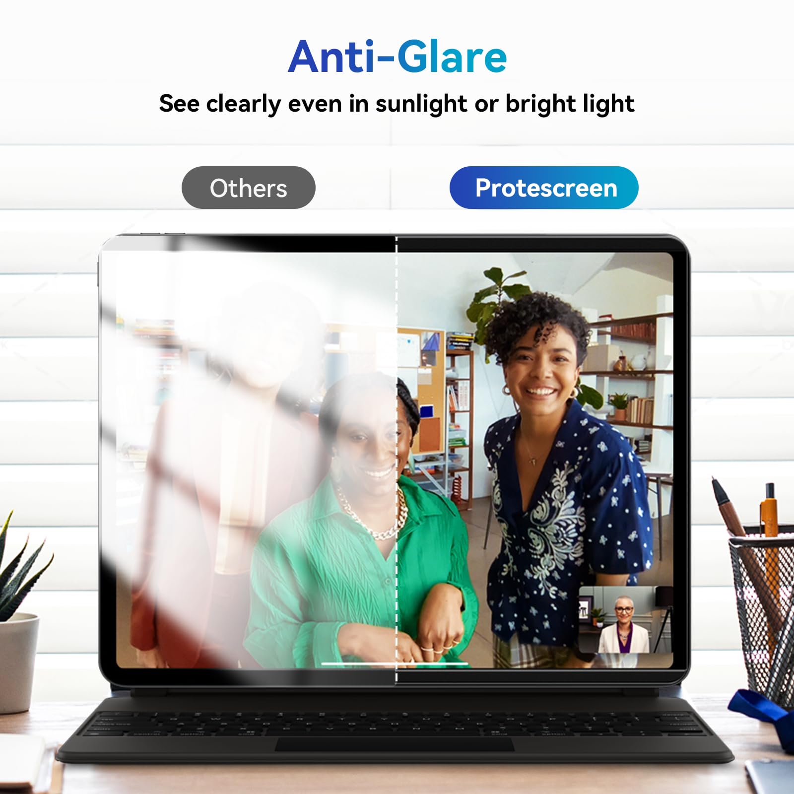 Magnetic Privacy Filter Compatible With Ipad 7Th/8Th/9Th Generation (10.2 Inch, 2019/2020/2021), Removable Anti Glare Blue Light