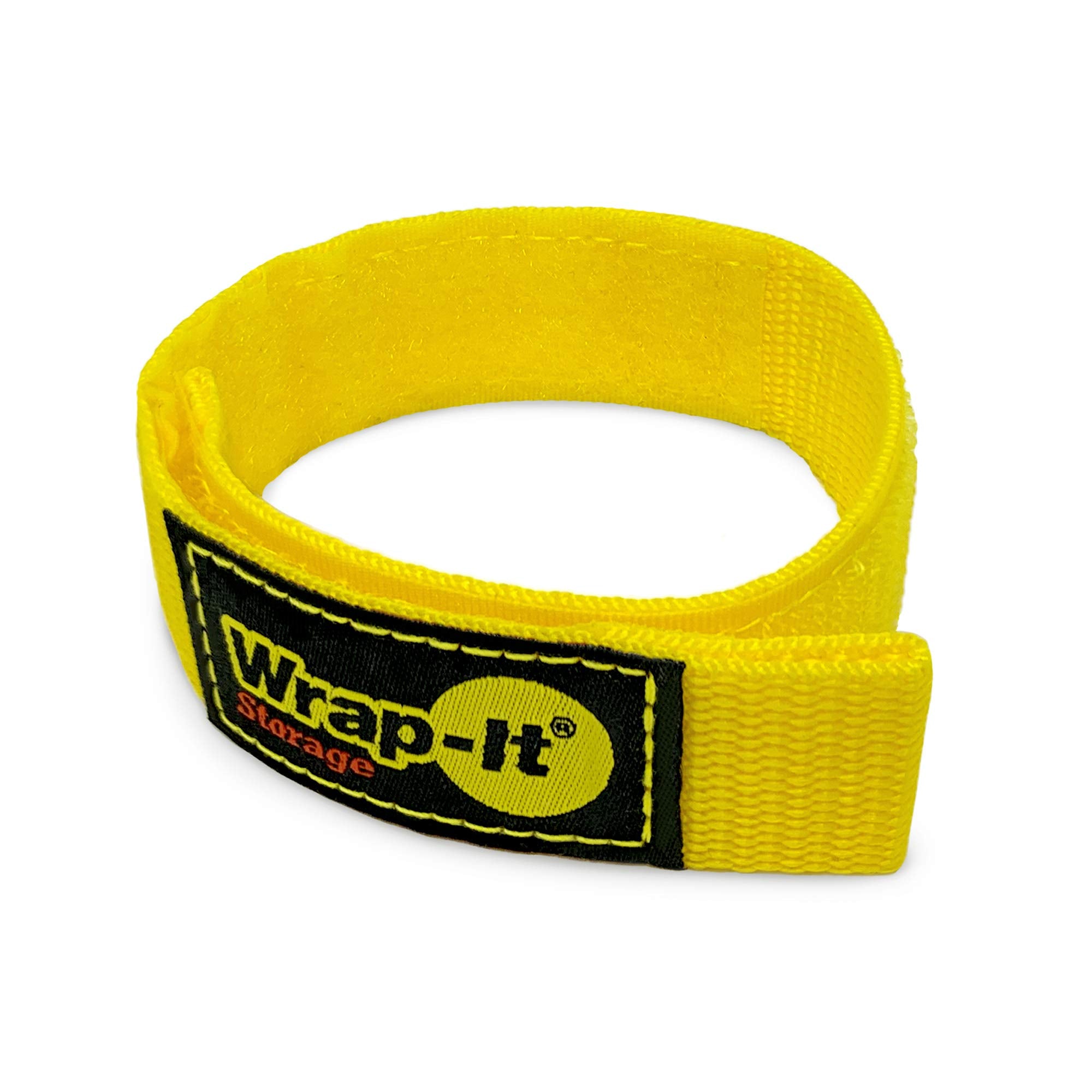 Quick Straps By Wrap It Storage   12'' (12 Pack) Yellow   Extension Cord Holder For Rv And Boat Organizing