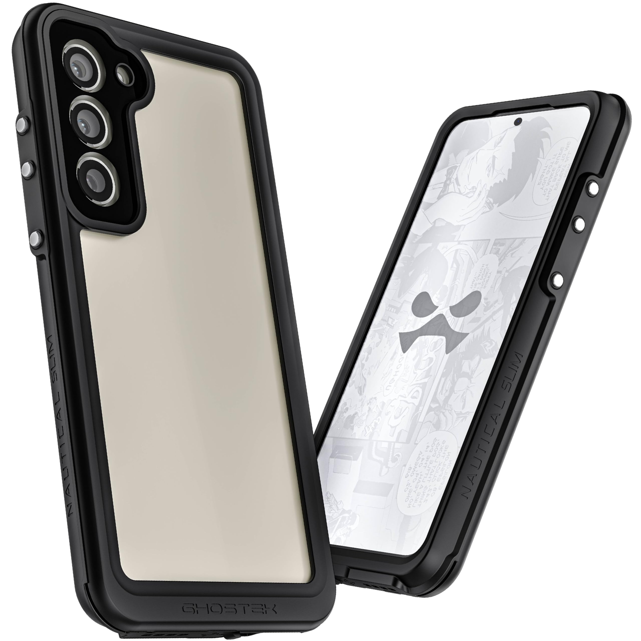 Ghostek Nautical Slim Clear Case For Samsung Galaxy S23 Plus   Waterproof, Shockproof, With Screen & Camera Lens Protector