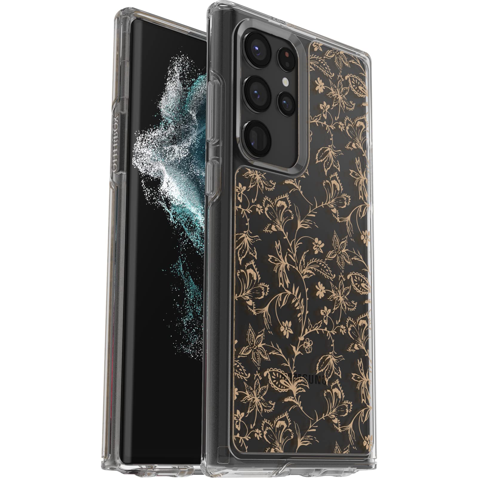 Otterbox Symmetry Series Clear Series Case For Galaxy S22 Ultra   Wallflower