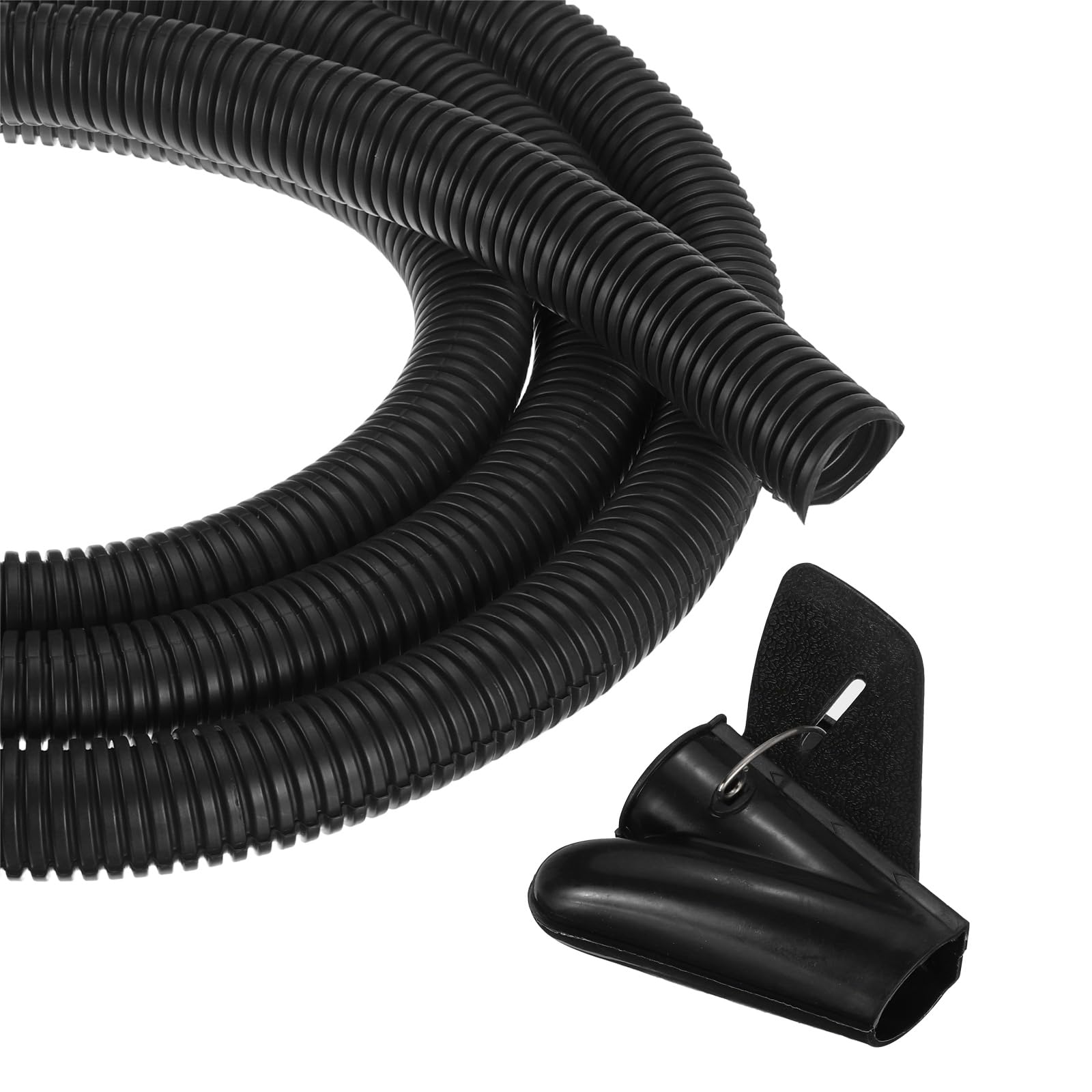 Meccanixity 1 Inch 50Ft Split Wire Loom Tubing, Flexible Cord Protectors With Installation Tool Cable Management Sleeve Conduits