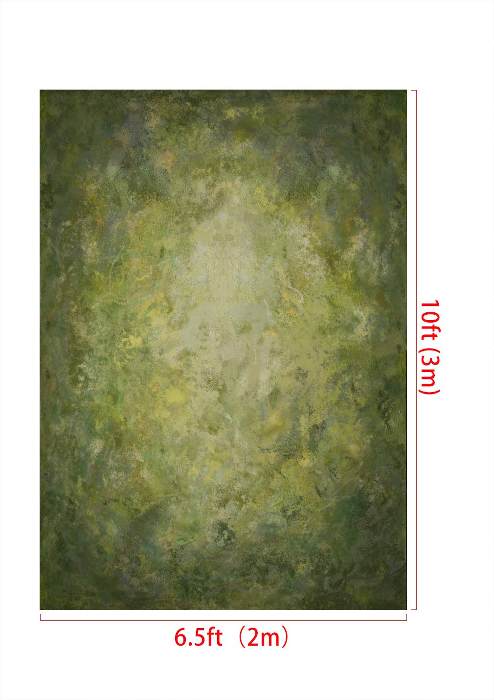 Kate 6.5X10Ft(2X3M) Vintage Rusty Backdrops Microfiber Green Paint Abstract Photo Backdrop Retro Portrait Background