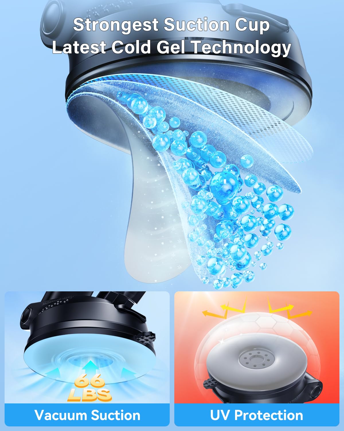 Rorhxia 3 In 1 Phone Mount For Car [2024 Most Stable And Flexible Suction Cup] Vent Dashboard Windshield Cell Phone Holder Car F