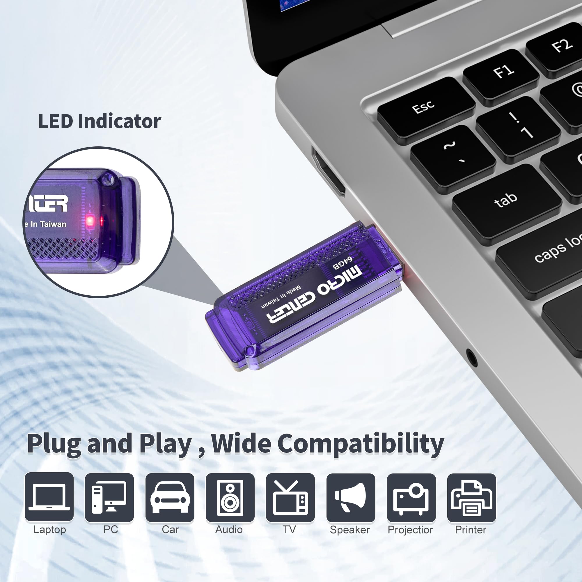 Usb Superspeed Drive Micro Center SuperSpeed 5 Pack 64GB USB 3.0 Flash Drive Gum Size Memory ...
