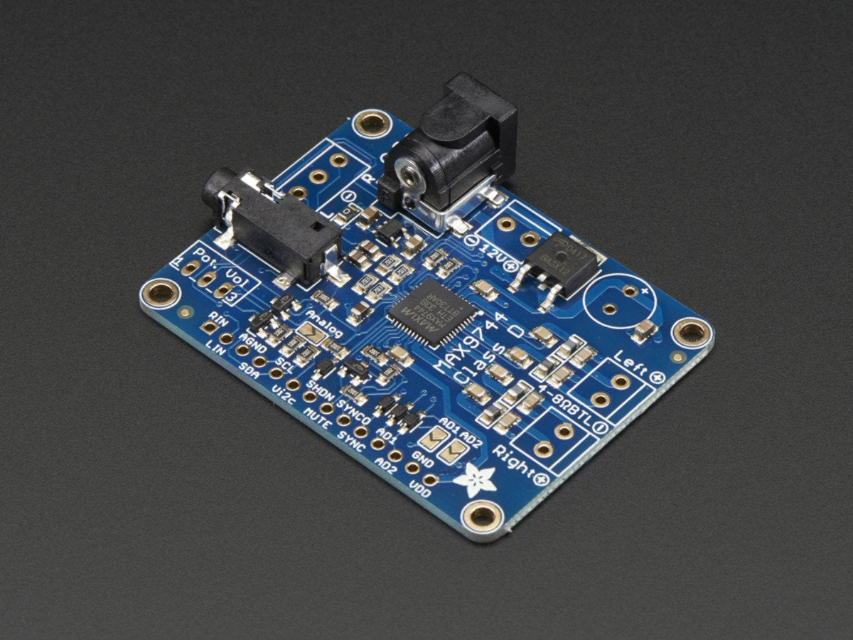Adafruit Stereo 20W Class D Audio Amplifier - MAX9744
