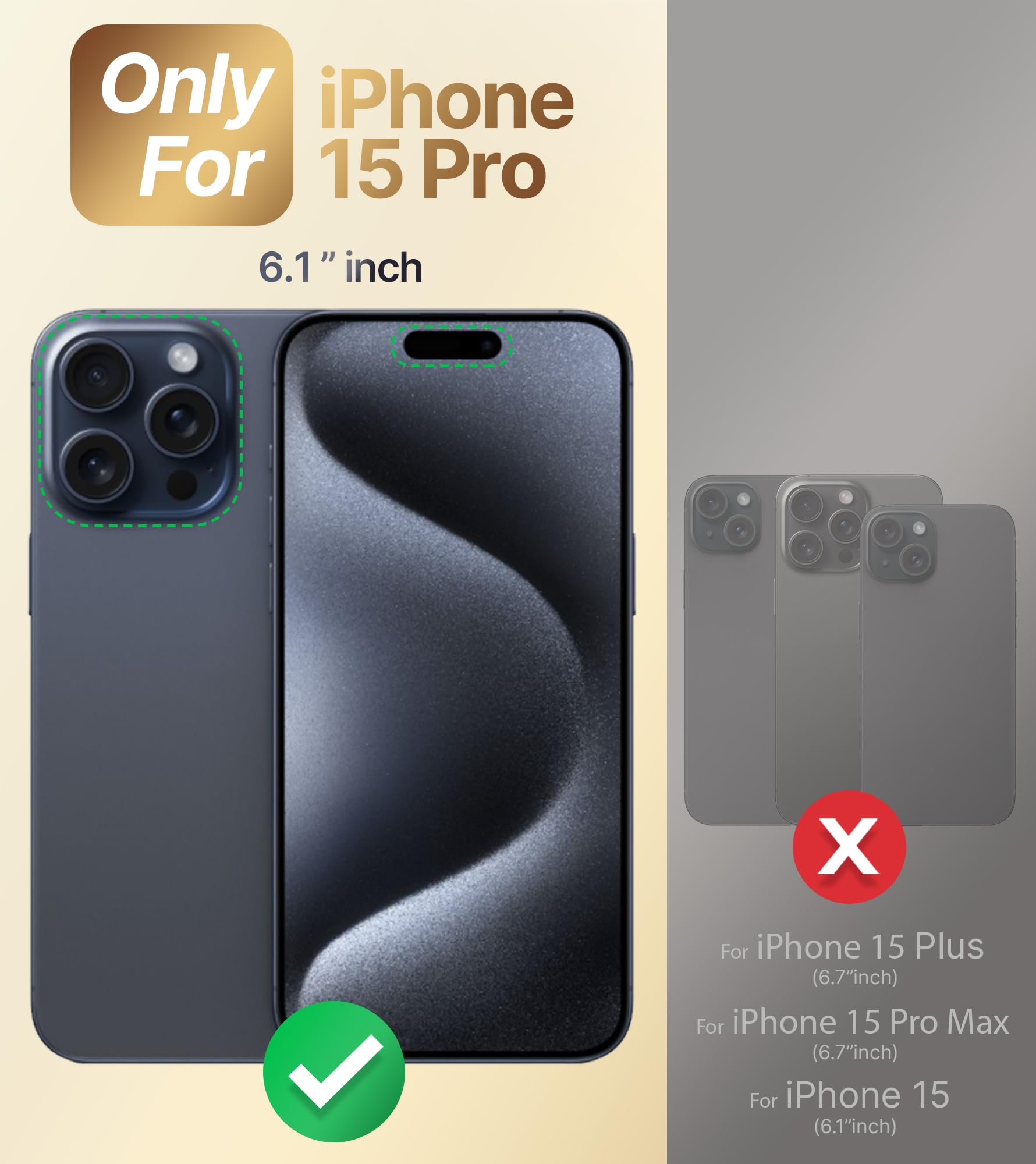 Xyz For Iphone 15 Pro Case With Stand, Phone Case With Double Ring Kickstand, Women Girl Cute Love Heart Luxury Bling Protective