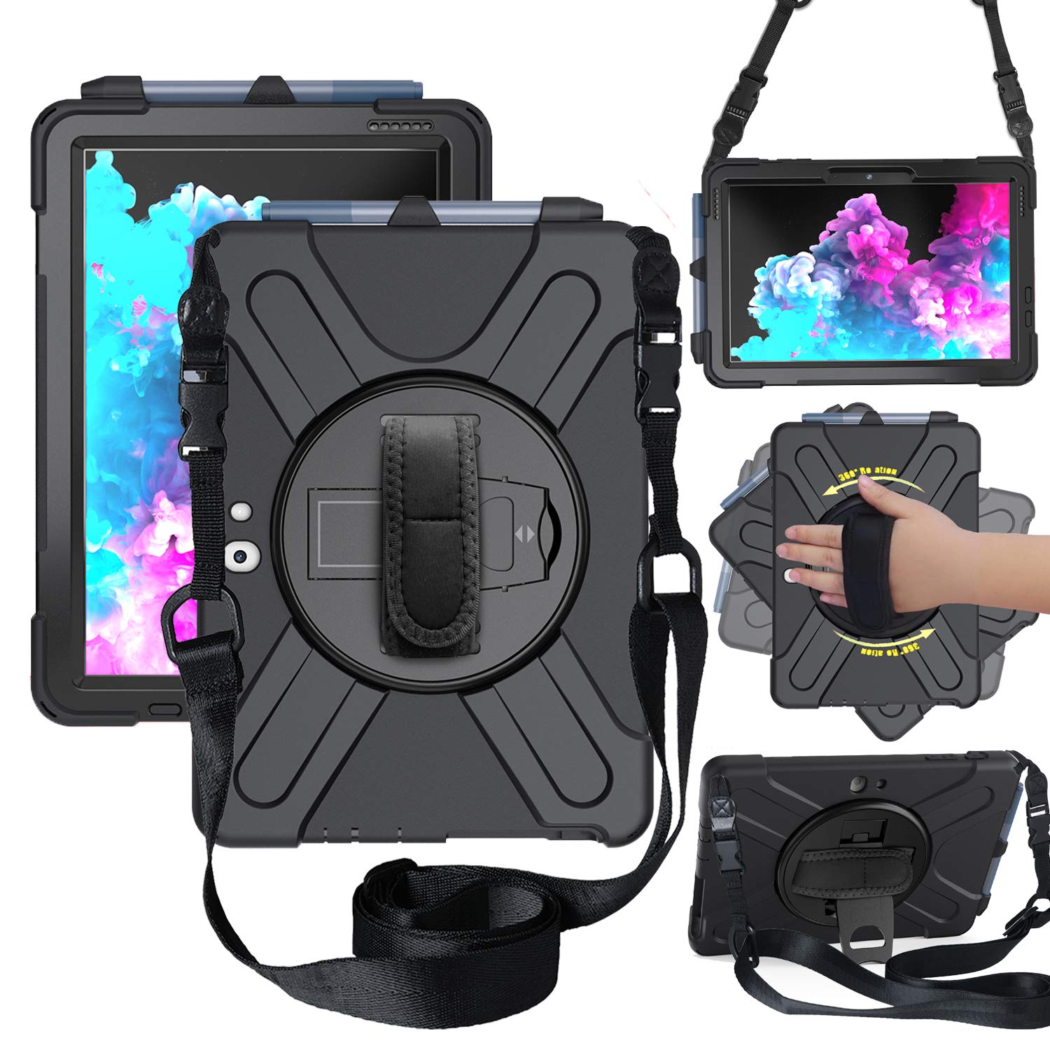 Case For Microsoft Surface Go 4 (2023) 10.5 Inch/Surface Go 3 / Surface Go 2 / Surface Go 10 Inch, Heavy Duty Protective Case, N