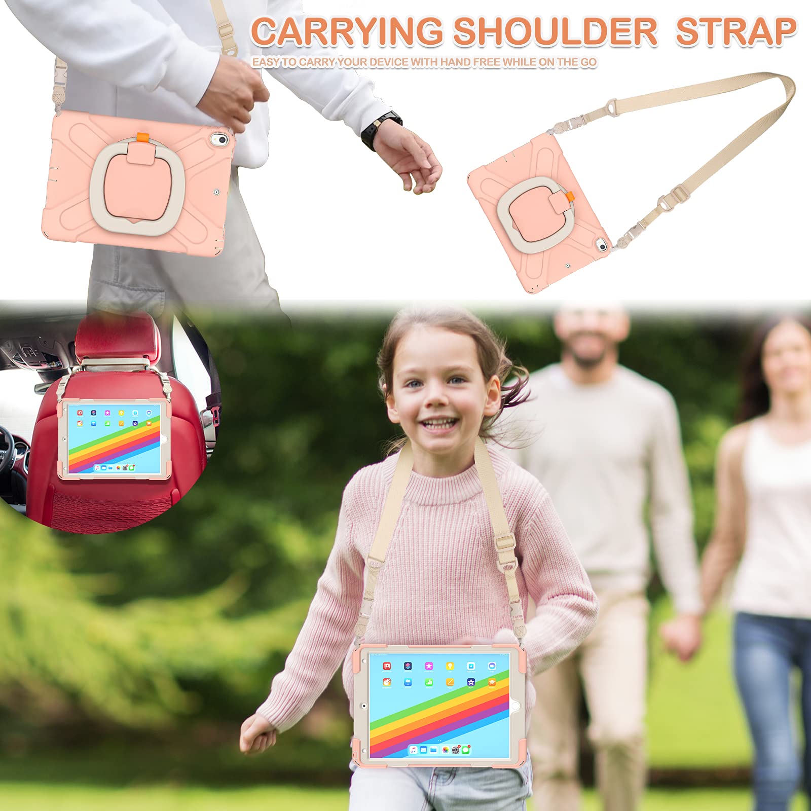 Batyue 10.5 Inch Case For Ipad Pro 2017 Released/Ipad Air 3Rd Generation 2019 Released;Rugged Heavy Duty Protective Cover With P