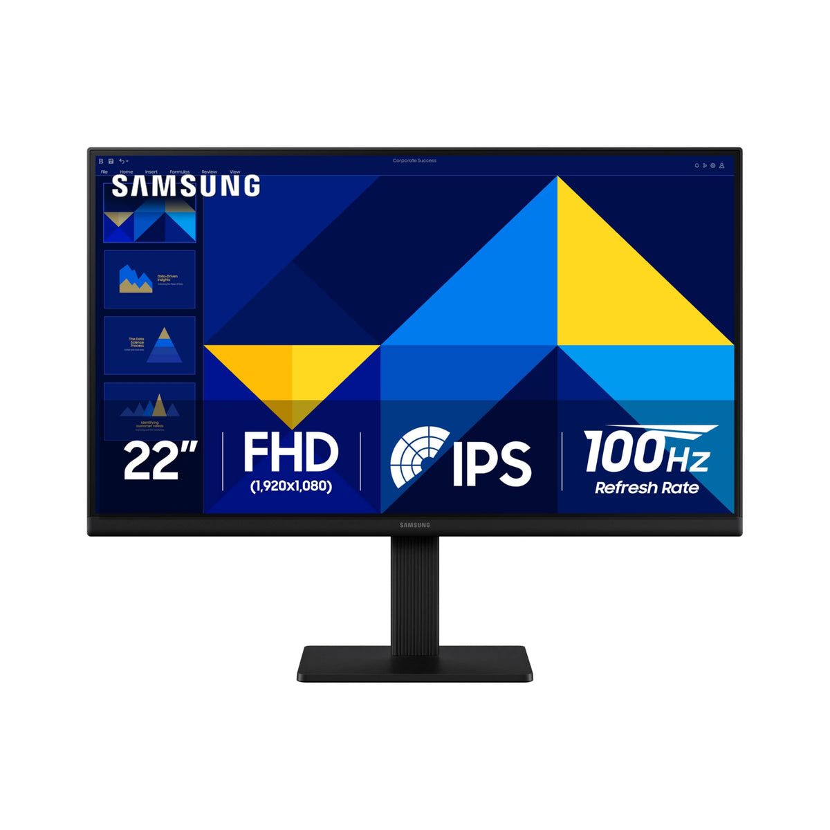Samsung 22'' (S30Gd) Essential Monitor With Ips Panel And Tilt Only Stand, 100Hz Refresh Rate, Ergonomic Design, Advanced Eye Ca