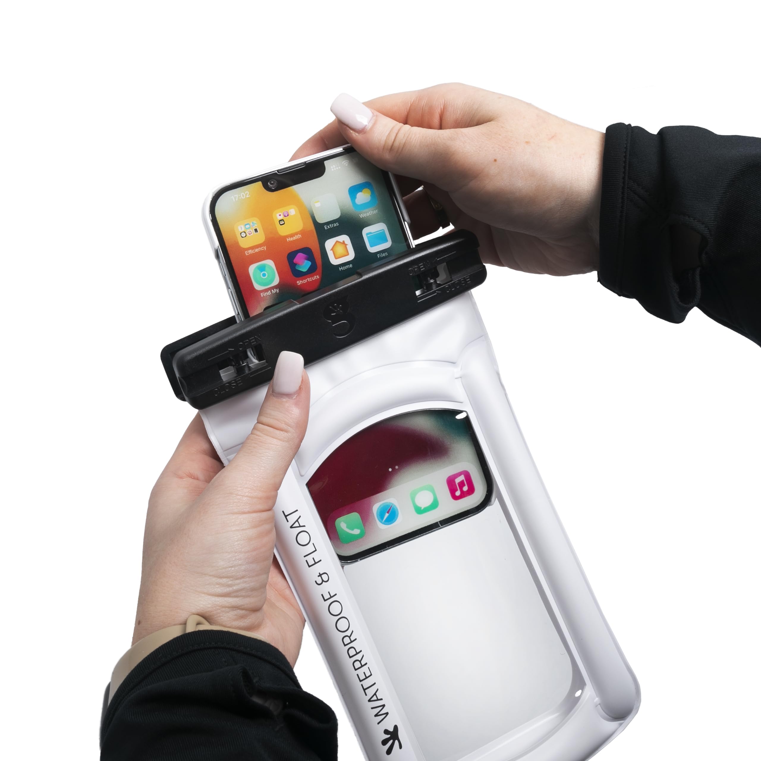 Geckobrands Floating Waterproof Phone Pouch | Waterproof Phone Case, Dry Bag Cell Phone Pouch For Iphone 15 14 13 12 11 Pro Max