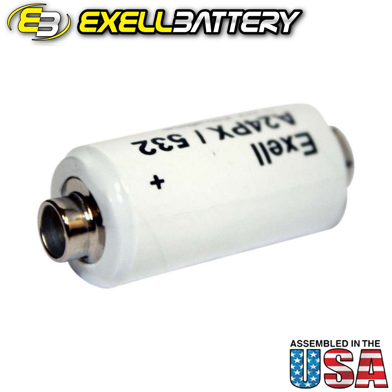 Exell Battery A24Px 3V Alkaline Battery Fits Replaces Polaroid Cameras Models: 103, 104, 125, 135, Polaroid 215, V24Px, Rpx24, A