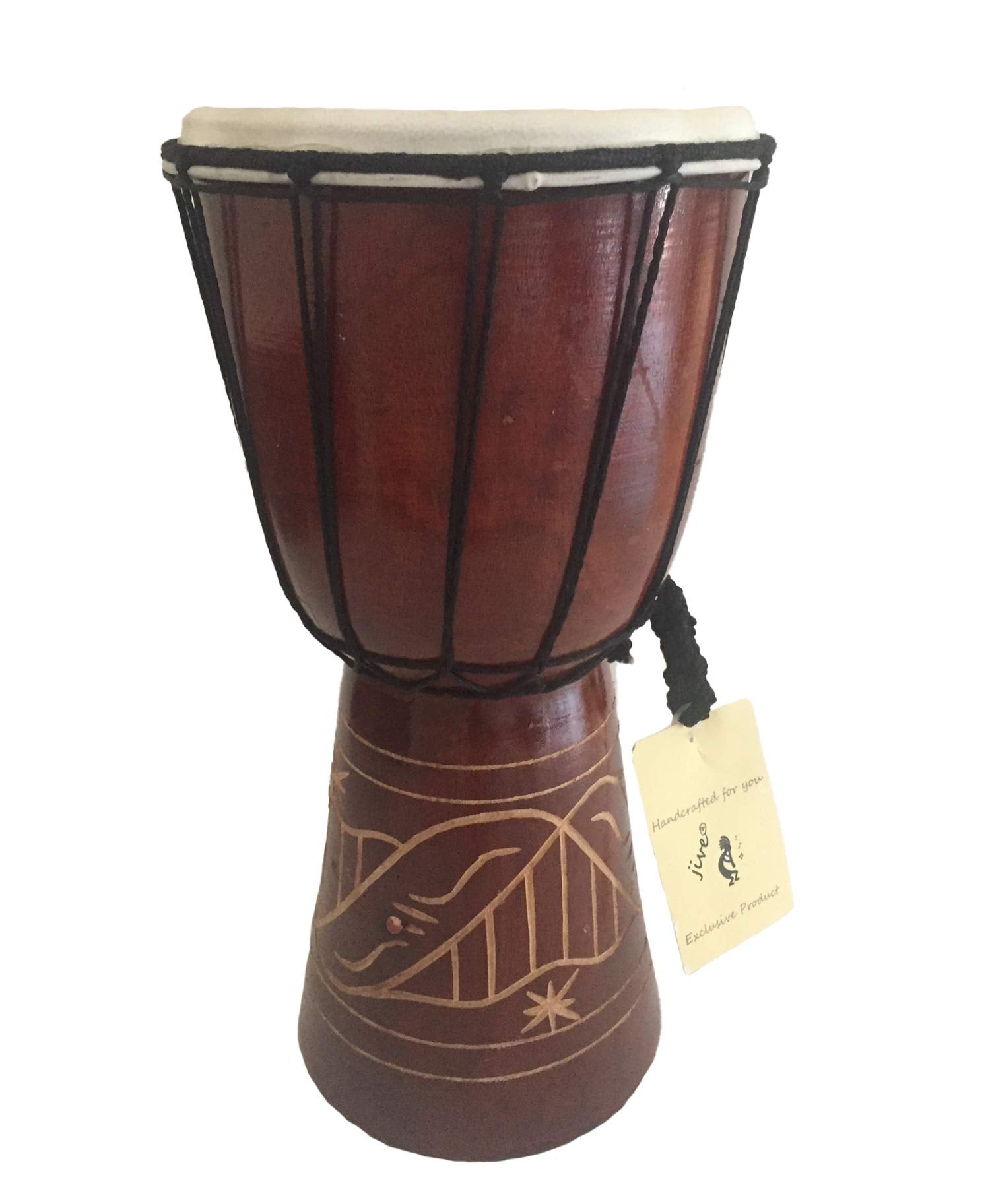 Djembe Drum Bongo Congo African Drum  Med Size  12 '' High X 5 '' Drum Head, Jive Brand  Professional Sound