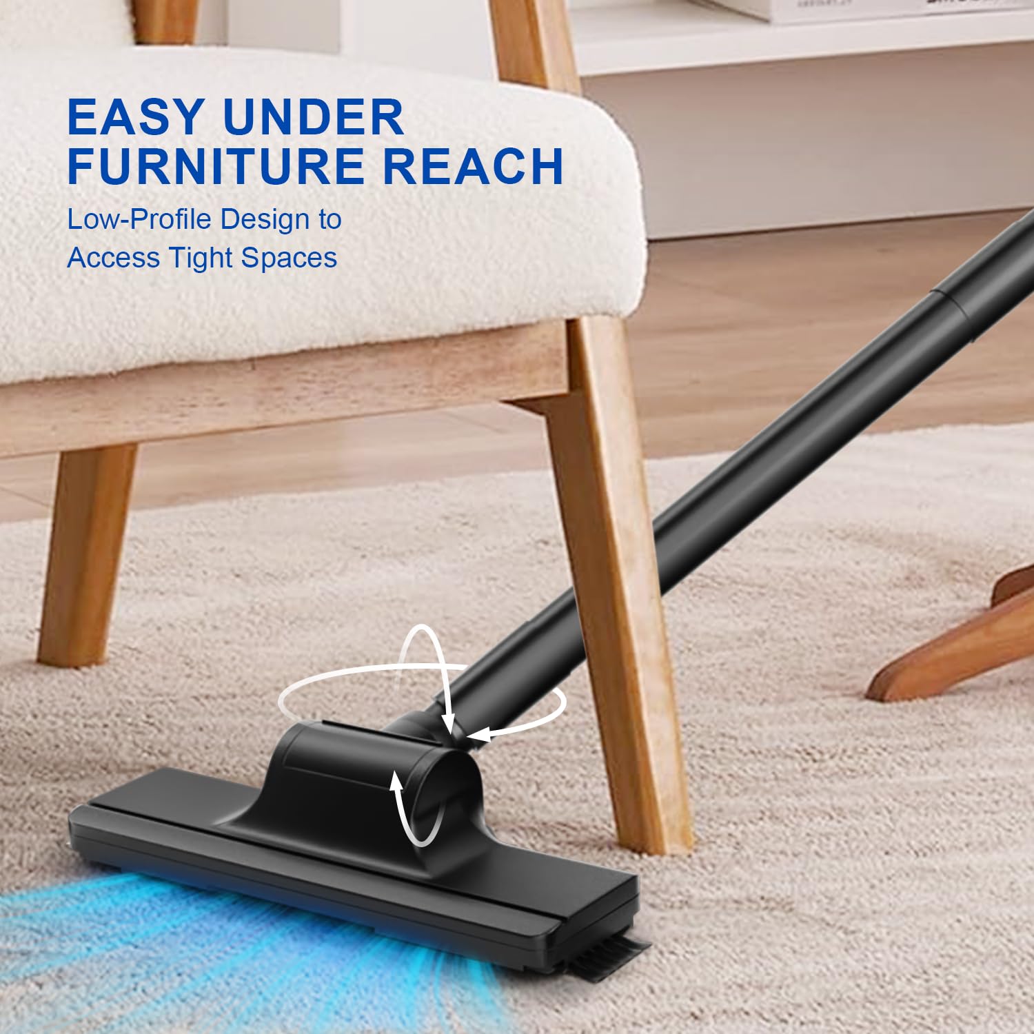 Sowtech Croded Vacuum Cleaners 20Kpa Powerful Suction Ultra Light Stick Vacuum For Hard Floor Pet Hair Vacuum