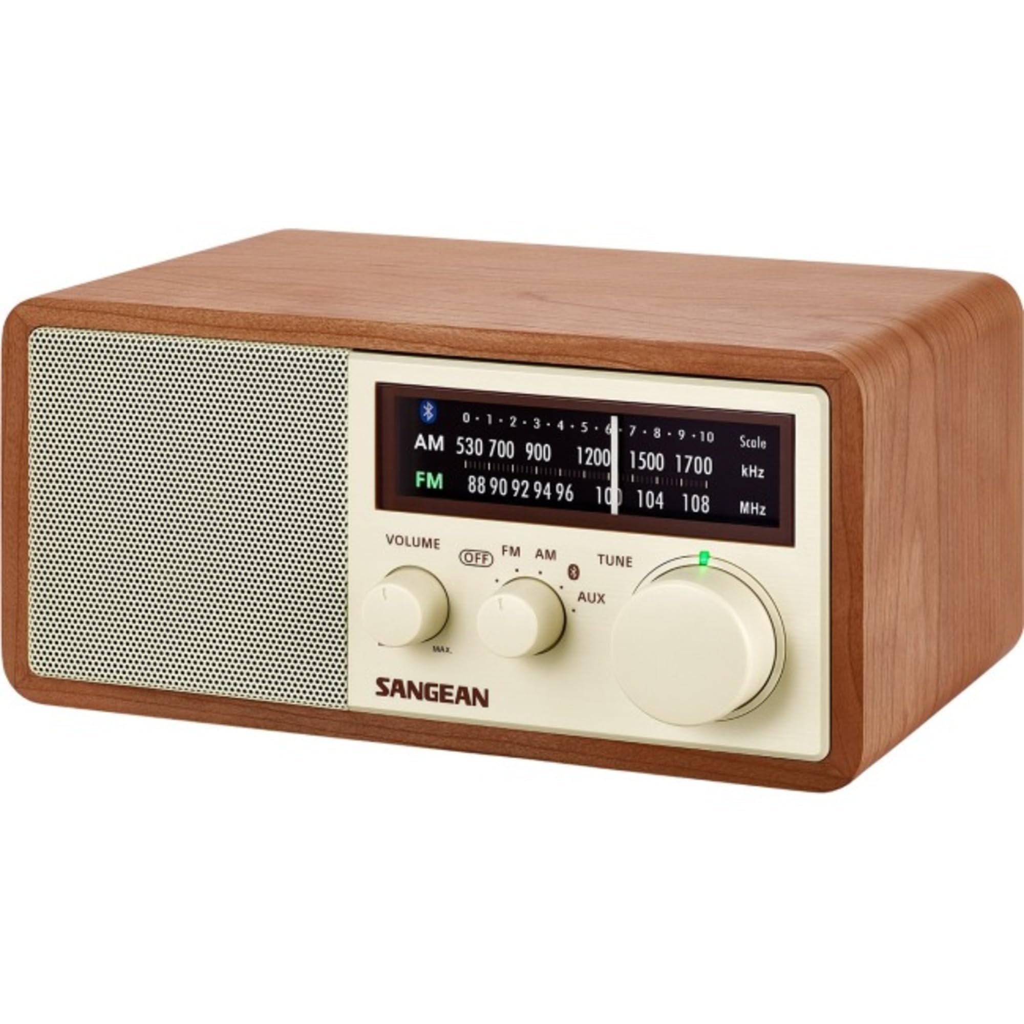 Sangean Wr 16 Am/Fm, Aux In, Bluetooth, Wooden Cabinet Radio