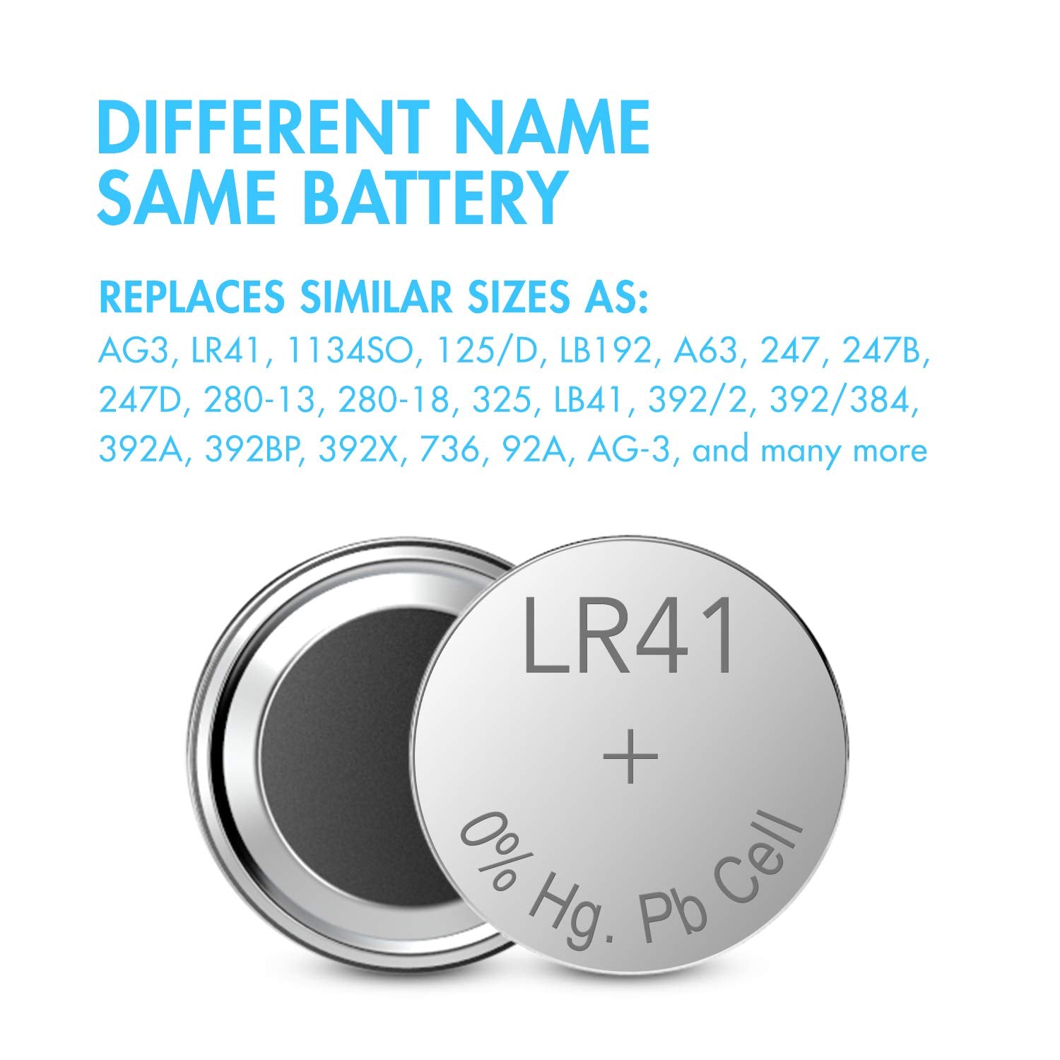 Tenergy 1.5 Volt Battery Button Cell Lr41, Ag3 Batteries Equivalent, Ideal For Thermometers, Watches, Laser Pointers, Small Toys