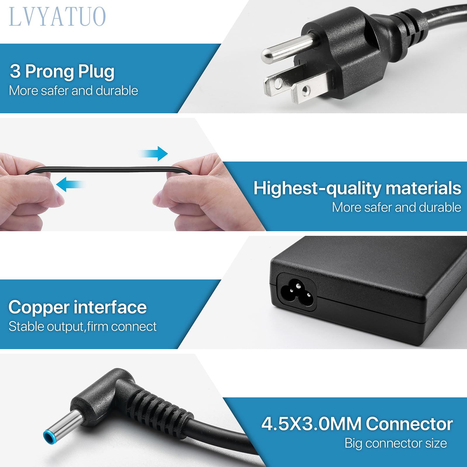 120W Charger Fit For Hp Usb C Dock G5 Station Power Cord, Hp 710415 001 120W Power Adapter