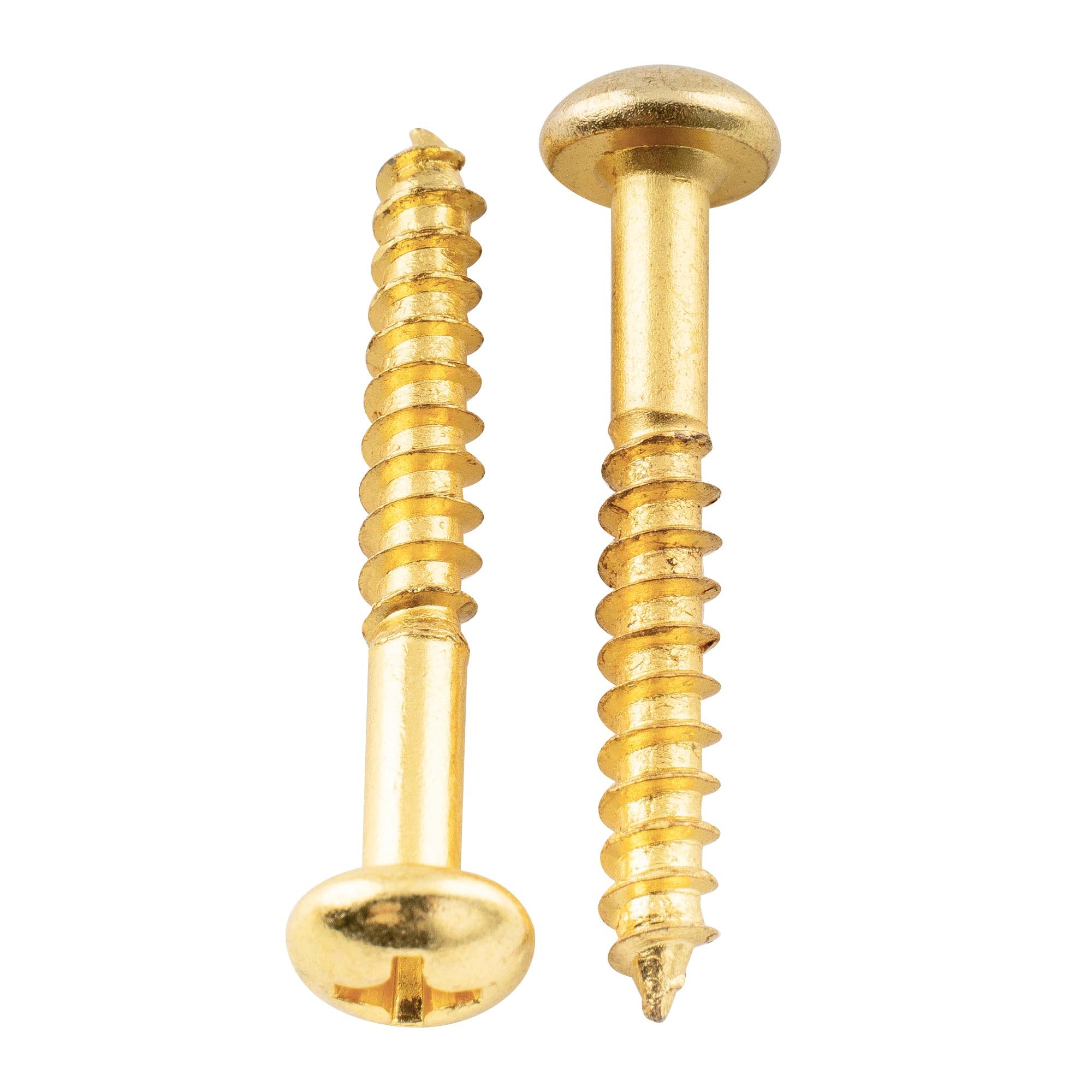 Musiclily 25Mm Guitar Tremolo Bridge Mounting Screws For Strat Style, Gold (20 Pieces)