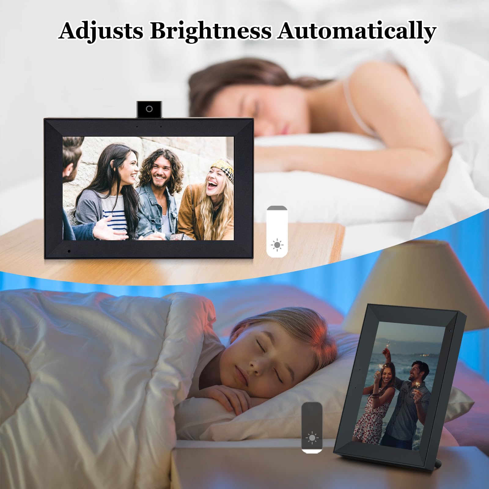 Ryesug Digital Picture Frame 10.1 Inch Wifi Smart Digital Photo Frame With 16Gb Memory, 1280X800 Hd Ips Touch Screen Video Call