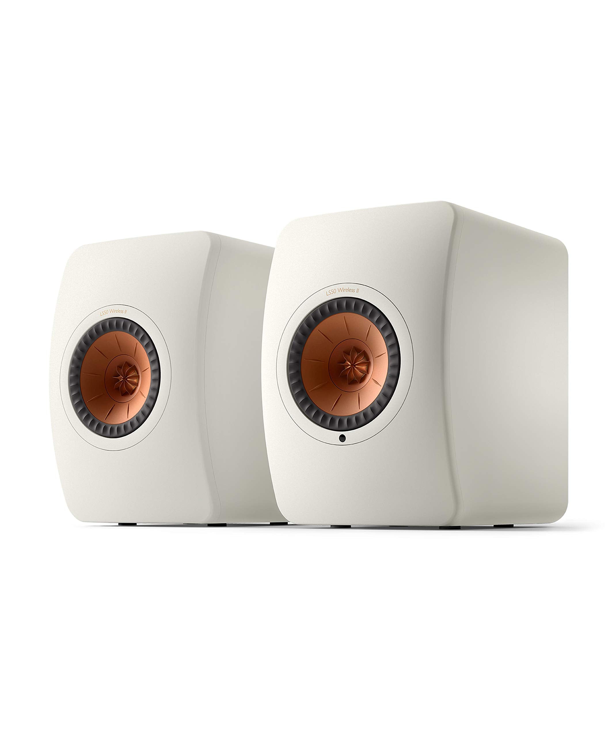 Kef Ls50 Wireless Ii Powered Bookshelf Speakers   Pair (Mineral White)