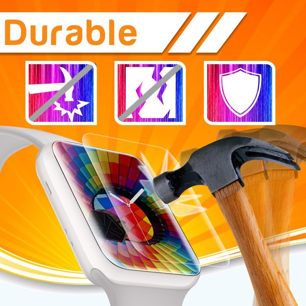 Skinomi Techskin [6 Pack] Clear Screen Protector For Apple Watch (38Mm)(Apple Watch Nike+, Series 3/2/1 Compatible) [Full Covera