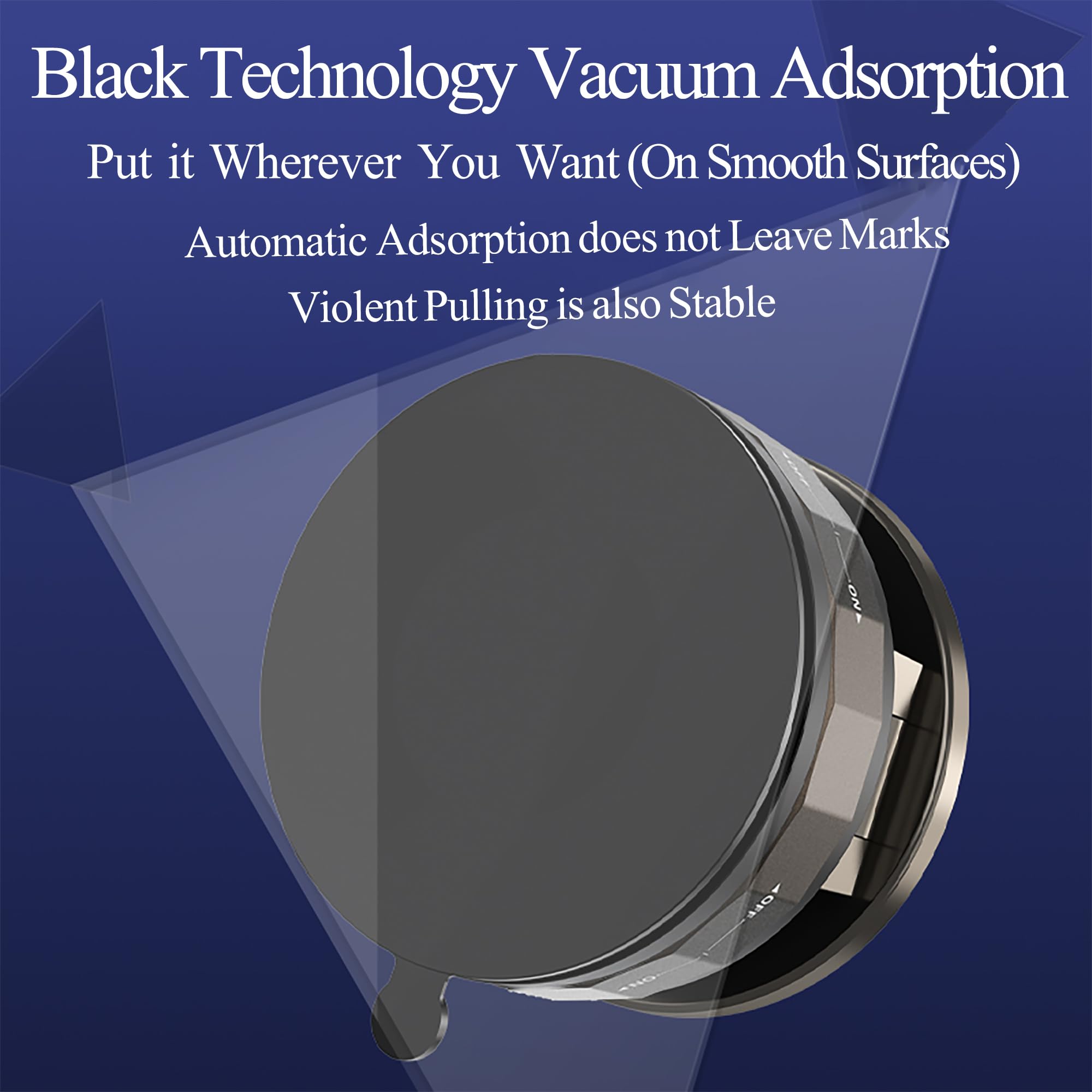 Select Master Upgraded Vacuum Magnetic Suction Phone Holder, Foldable 360 Mag Safe Car Mount, Fits I Phone 16/15/14 & Android |