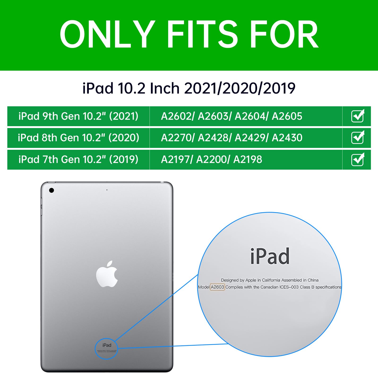 Avakot 3 Pack Screen Protector For Ipad 9Th Generation 10.2 Inch 2021, Ipad 10.2 Screen Protector Touch Sensitive Anti Fingerpri