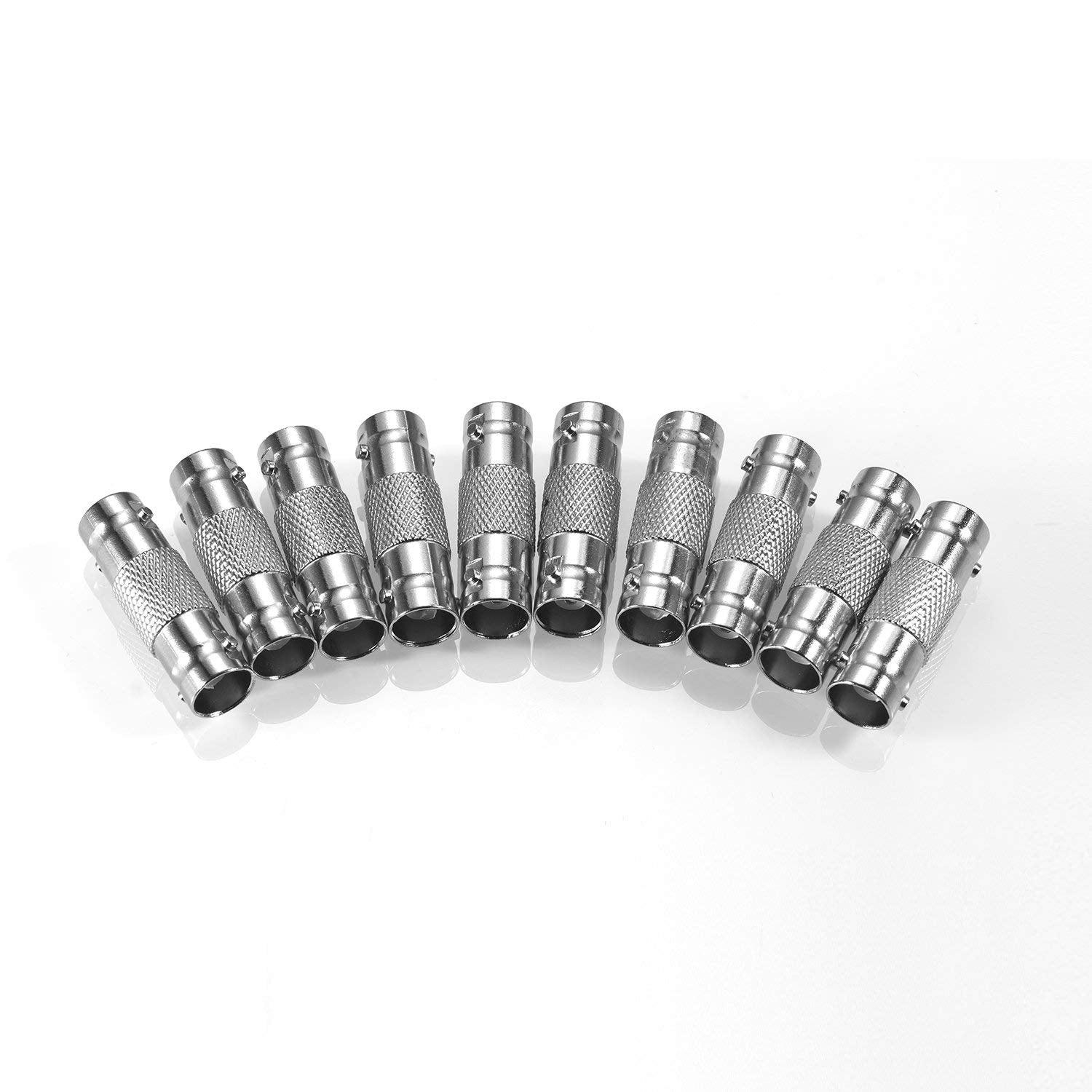 Warmstor 10 Pack Bnc Female To Bnc Female Cctv Security Camera Adapter Coupler Straight Extender Connector