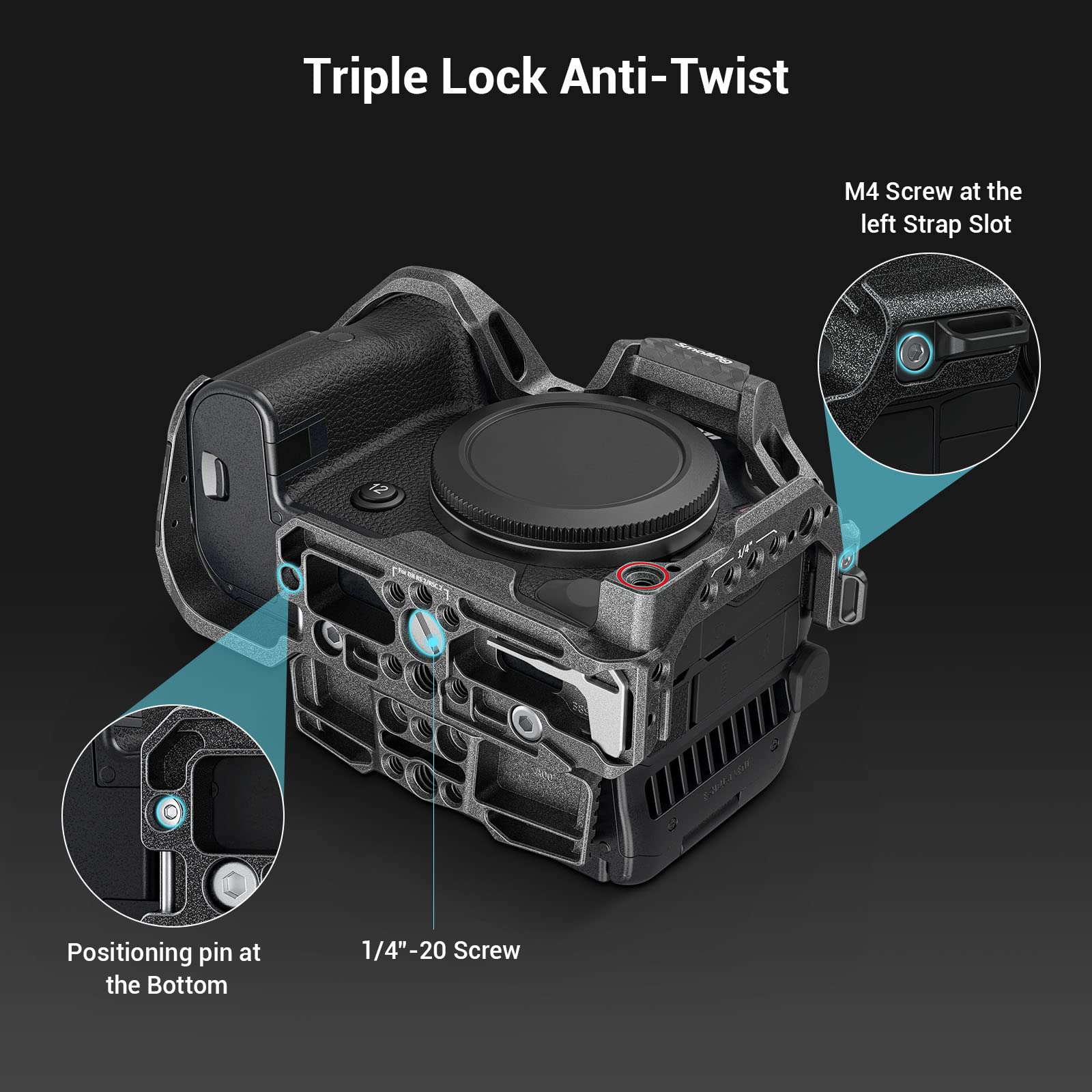 Smallrig R5C Camera Cage Handheld Kit For Canon R5 C With Top Handle, Full Cage, Cable Clamp For Hdmi&Usb-C -3891