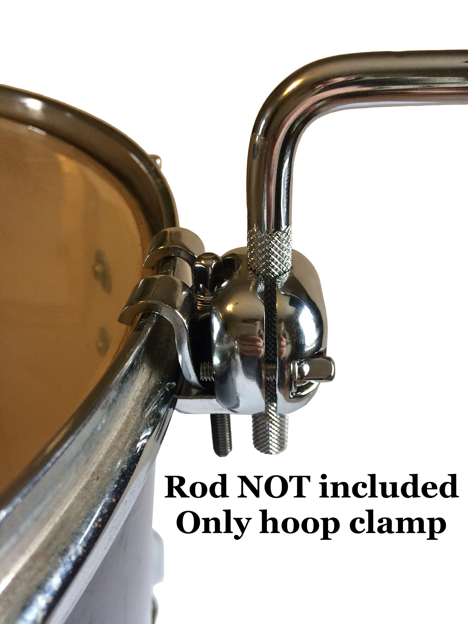 Cowbell Mount Bracket   Tom Hoop Clamp For Cowbell, Jam Block, Tambourine, Splash Cymbal