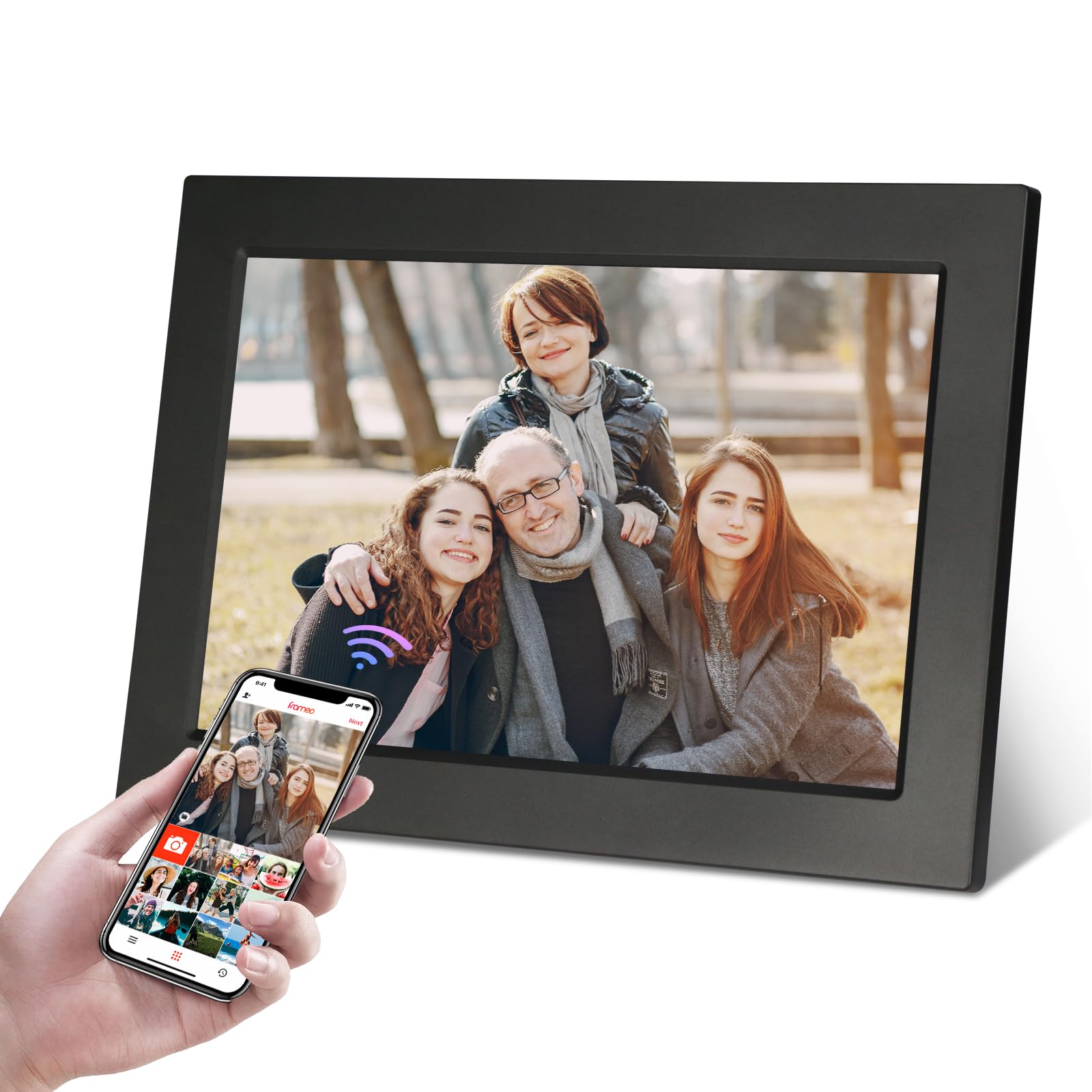 [Gift] Kastiss 10.1 Inch Smart Wifi Digital Photo Frame,1920 * 1200Hd Ips Touch Screen,Auto Rotate,Built In 16Gb Memory,Share Mo