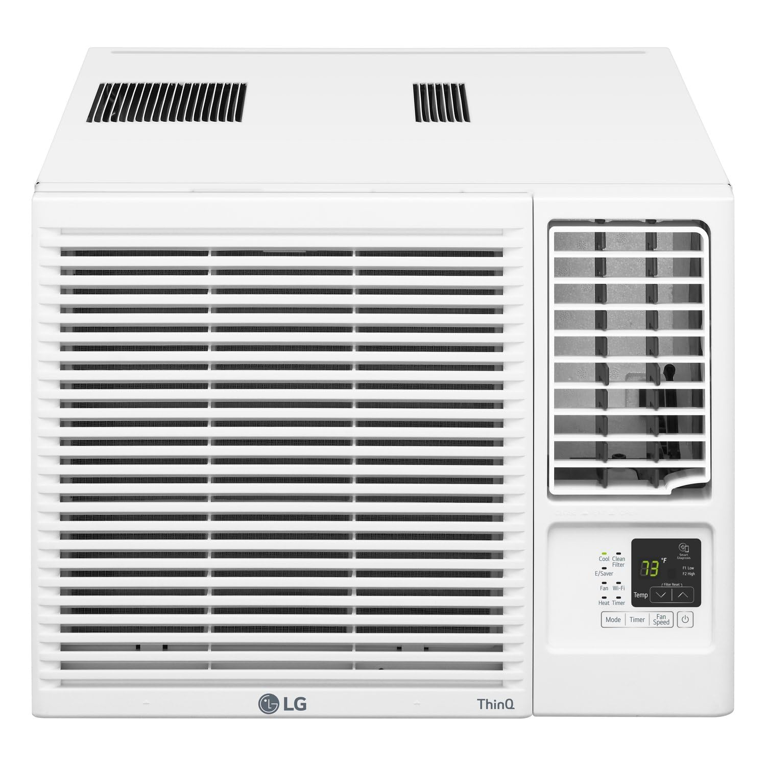 LG LW1223HR 12200 BTU Window Air Conditioner with 570 Square Feet Coverage, Quiet Operation, and LED Display (White)