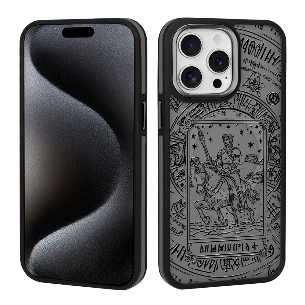 Daizag Magnetic Case For Iphone 16 Pro, [All-Around Shockproof Corners] [Compatible With Magsafe], Black Translucent Matte Cover