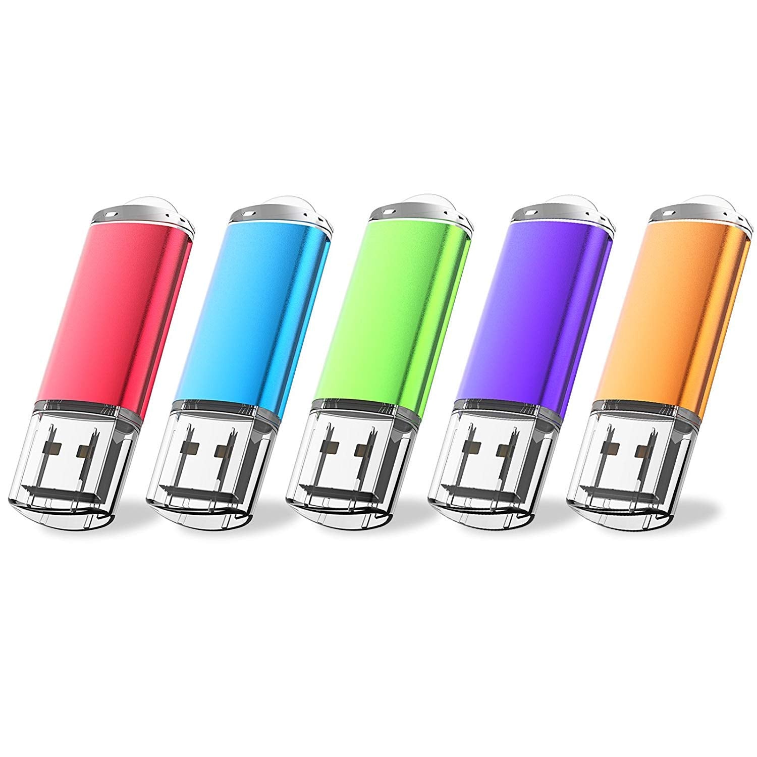 Flash Drive, Wellsenn Usb Flash Drive 32 Gb X 5 Bulk Memory Stick Jump Drive External Drives Usb Stick Usb Storage Portable Thum