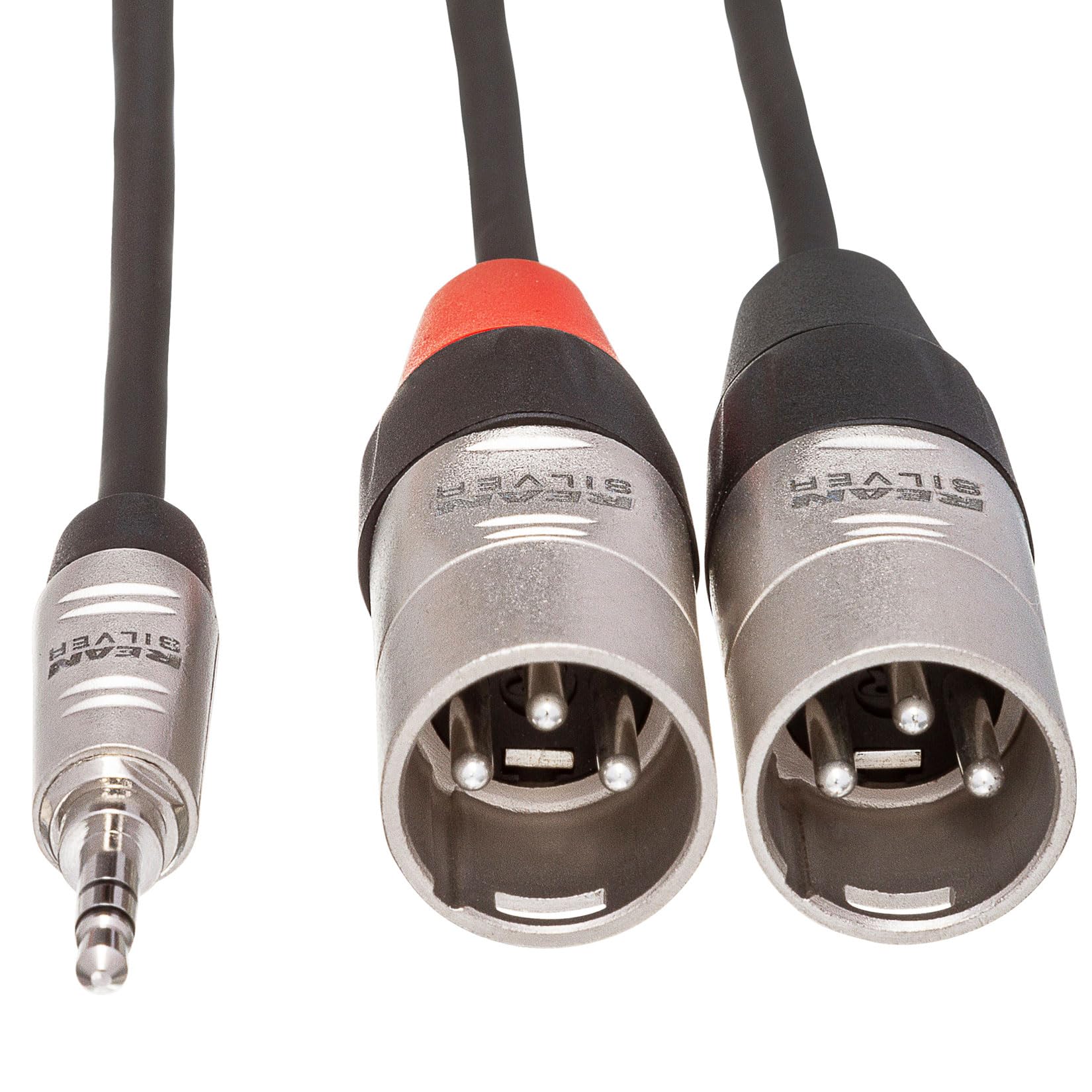 Hosa Hmx-003Y Pro Stereo Breakout Cable - 3.5Mm Trs Male To Dual Xlr Male - 3 Foot