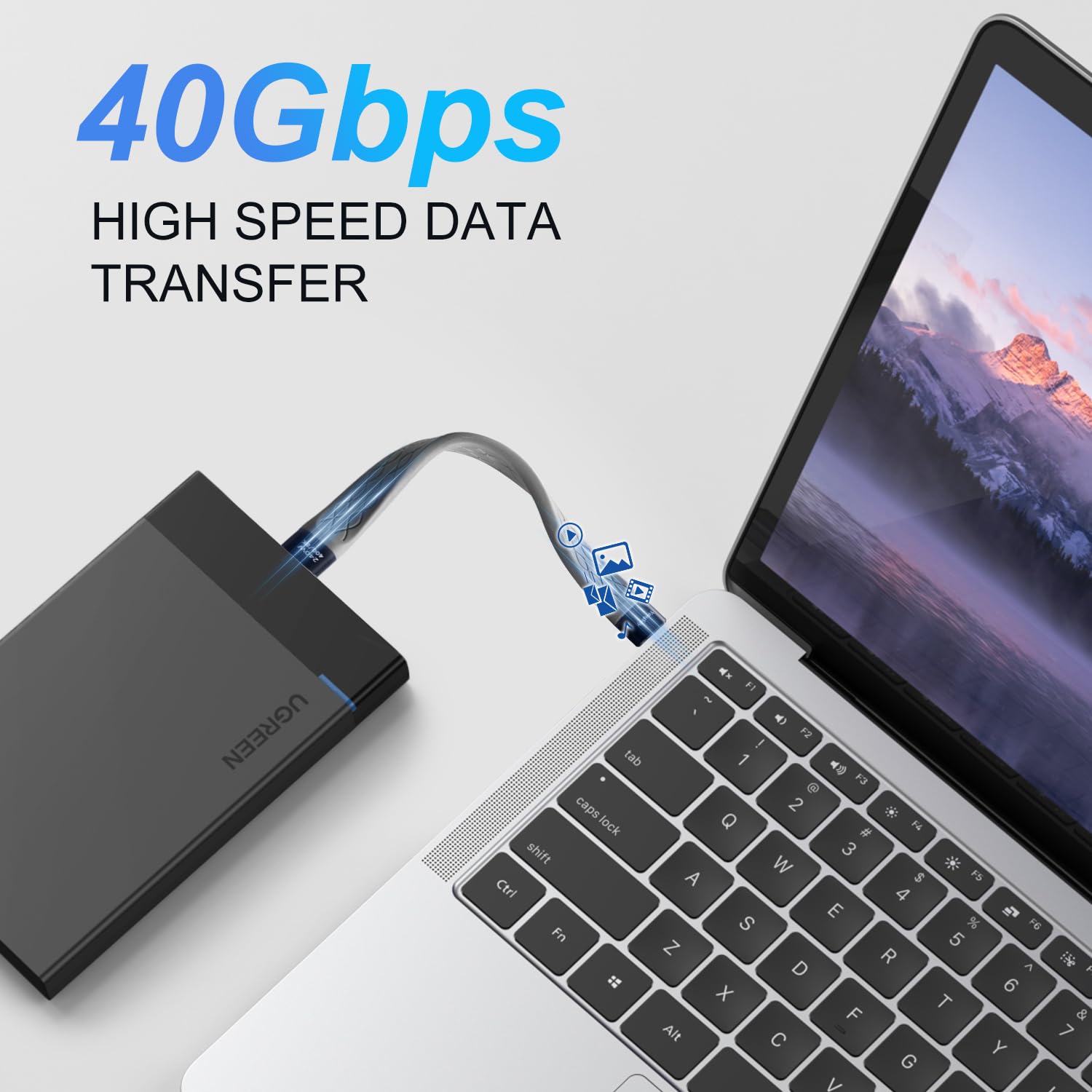 Youngselly 2Pack Male To Male 0.4Ft Usb C Flex Adapter, Compatible With Thunderbolt 4/3, Usb4/3, Support 240W Fast Charging, 8K Display, 40Gbps Data Transfer.