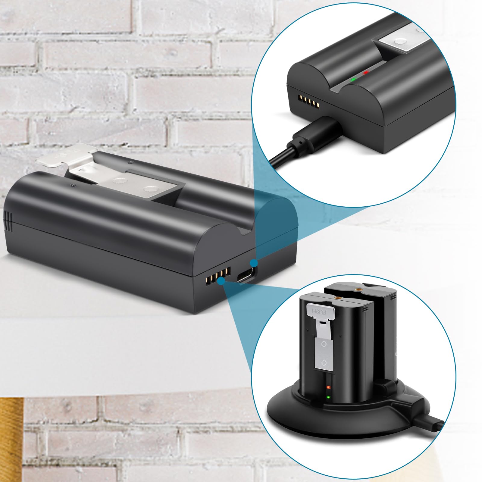 Rdsj 1 Pack Replacement V4 Battery For Ring Video Doorbell 1/2/3/3Plus/4, Spotlight Camera And Stick Up Camera, Rechargeable Upg