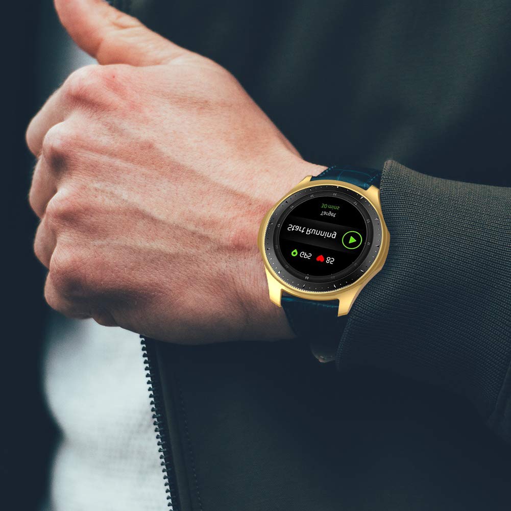 Case Compatible For Samsung Galaxy Watch 46Mm, Nahai Tpu Slim Plated Case Scratch Proof Cover All Around Protective Bumper Shell