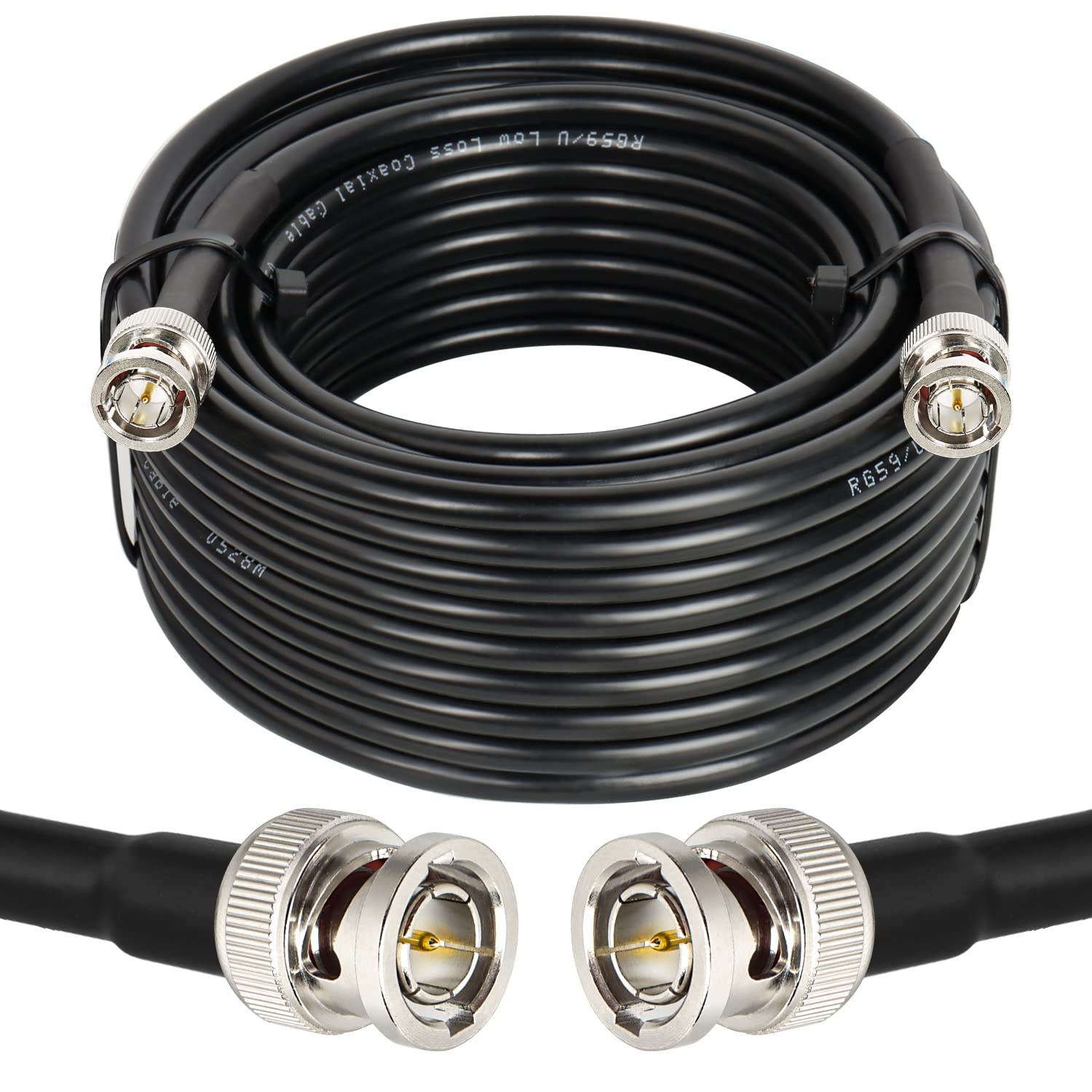 Xrds  Rf 35Ft Sdi Cable, Hd Sdi Cable Bnc To Bnc Digital Video Cable Rg59 Bnc Cable Supports Hd Sdi/3G/6G Sdi/4K/8K Sdi Video Ca