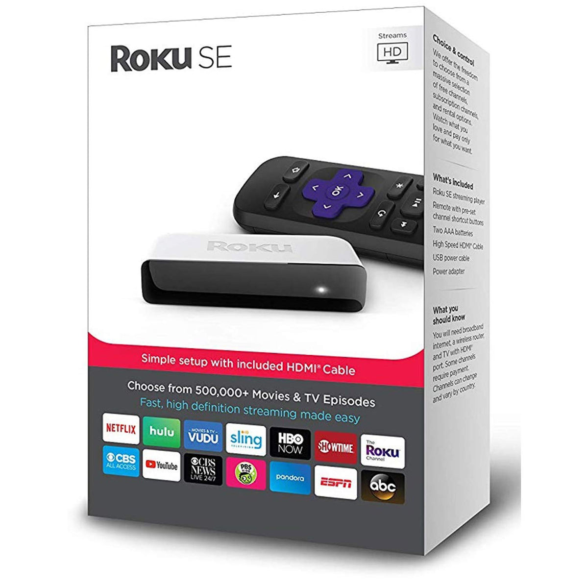 Roku 3900Se Se- Fast High-Definition Streaming. Easy On The Wallet